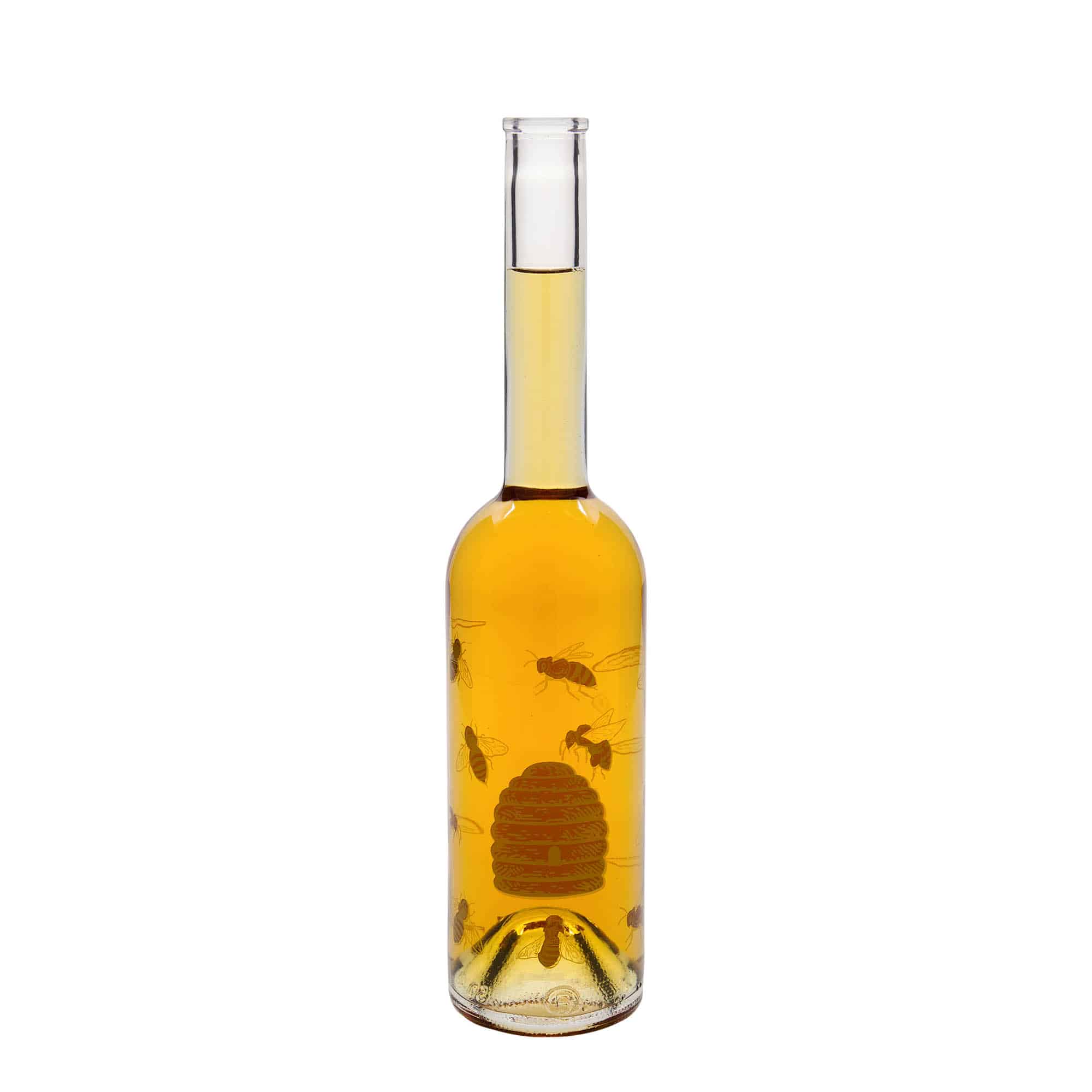 500 ml klaaspudel 'Opera', motiiv: mesilased, sulgur: kork