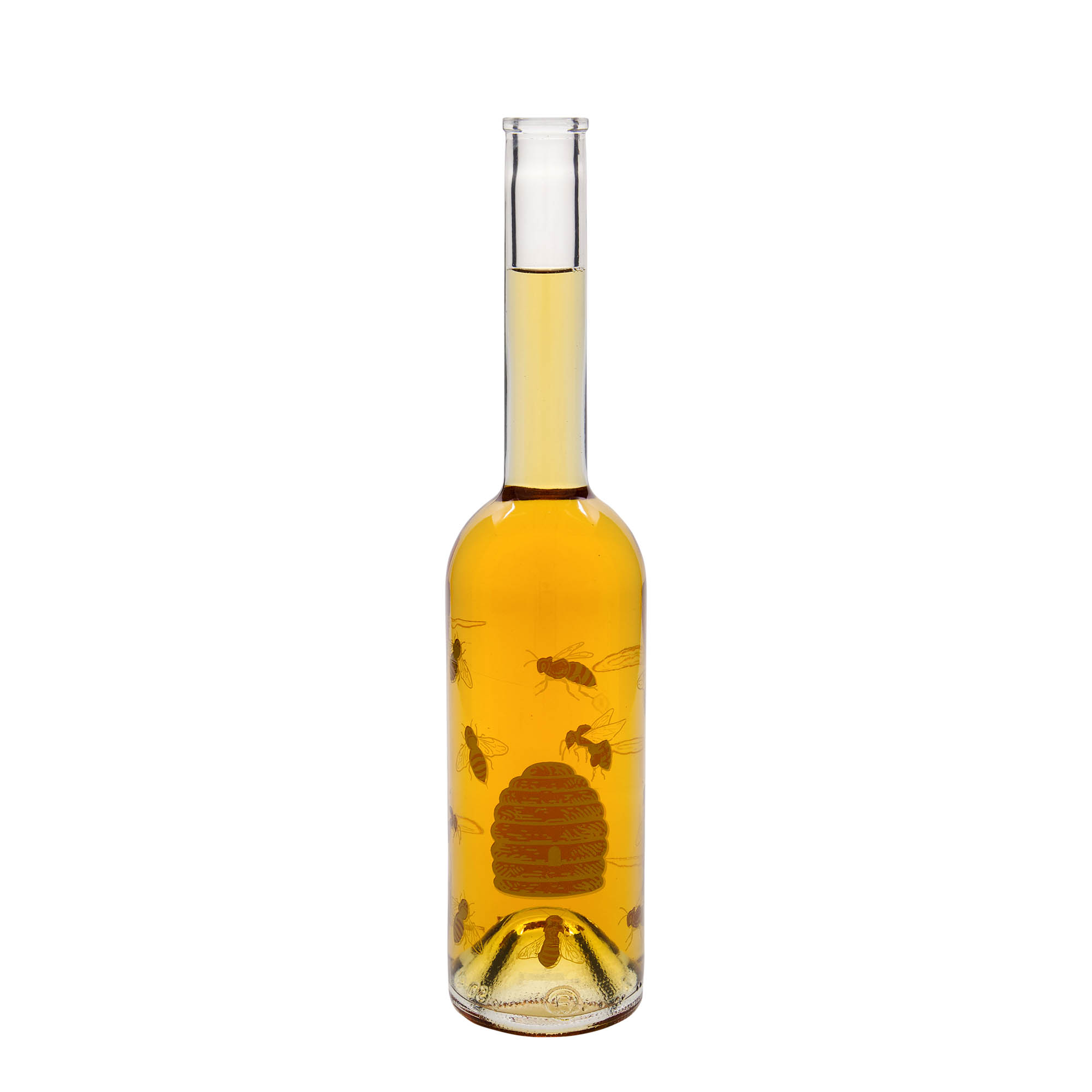 500 ml klaaspudel 'Opera', motiiv: mesilased, ava: kork