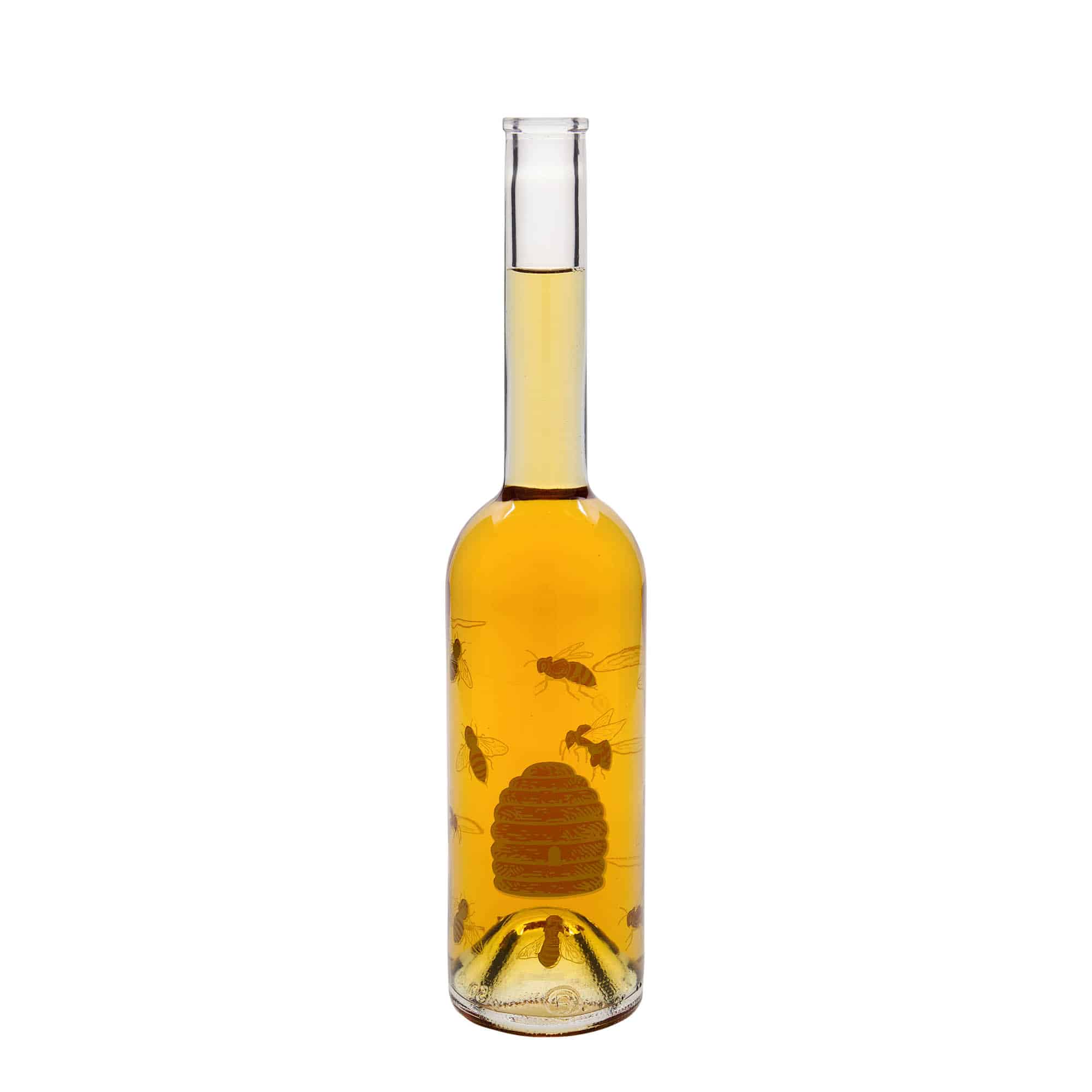 500 ml klaaspudel „Opera“, motiiv: mesilased, avale: kork