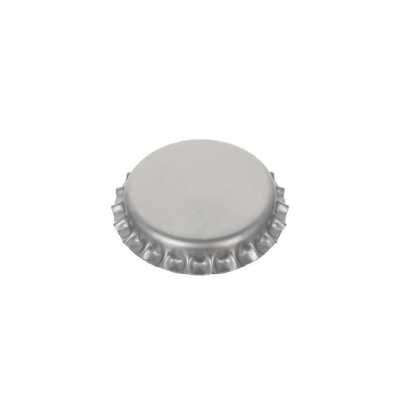Kroonkork 29 mm, metall, hõbedane