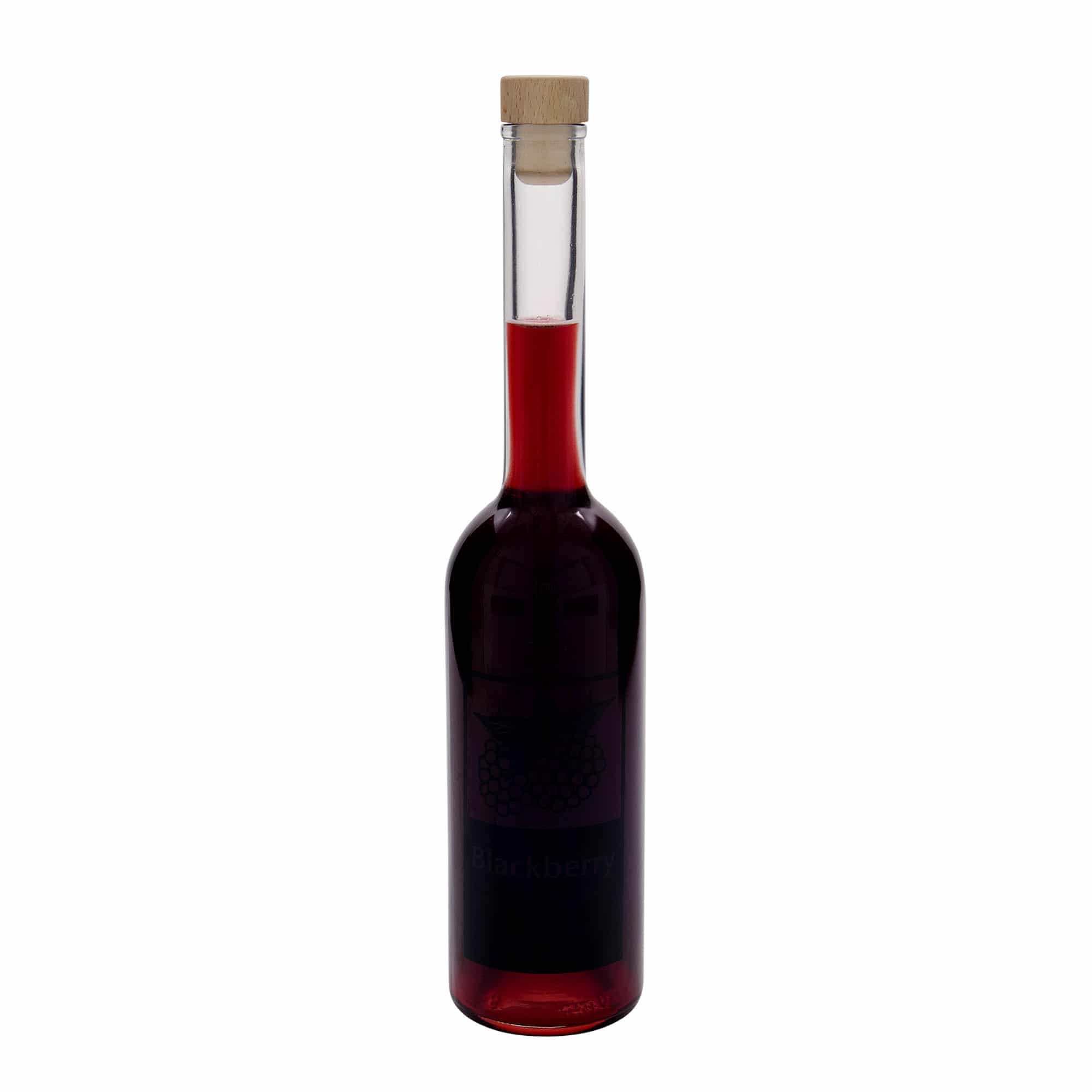 500 ml klaaspudel 'Opera', motiiv: Blackberry (murakas), sulgur: kork