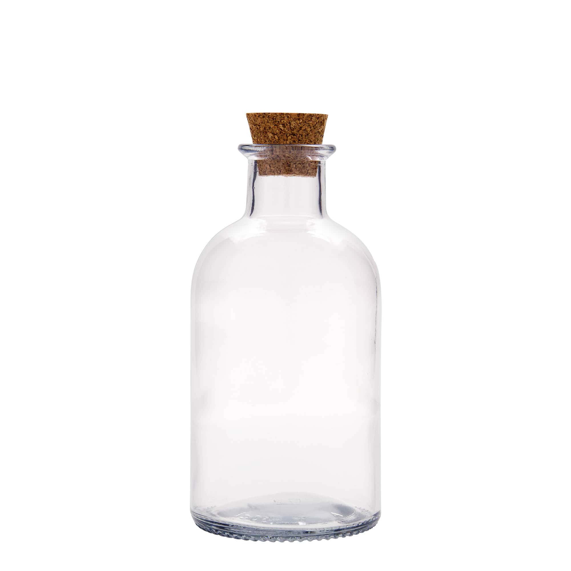 500 ml klaasist apteegipudel 'Italia', sulgur: kork