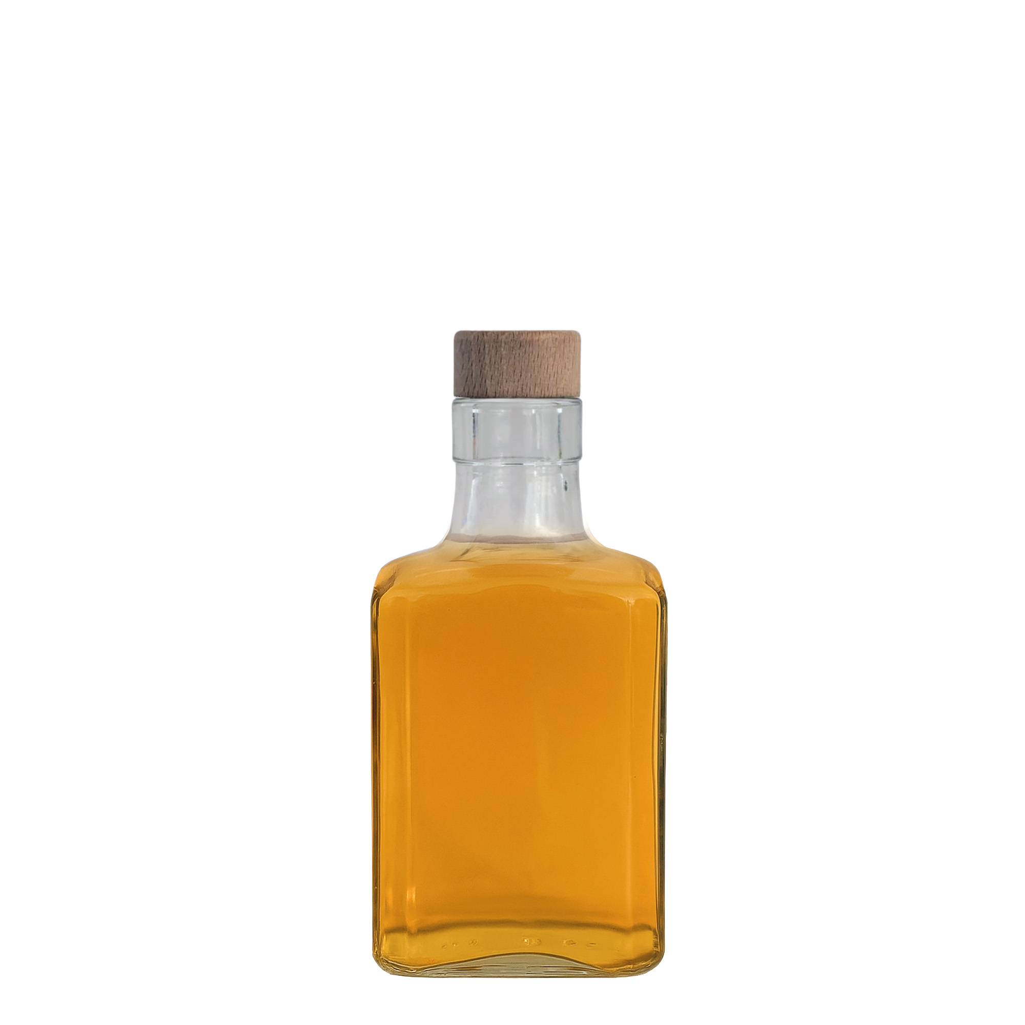 250 ml klaaspudel 'Decanter Quadro Oberband', ruudukujuline, ava: kork
