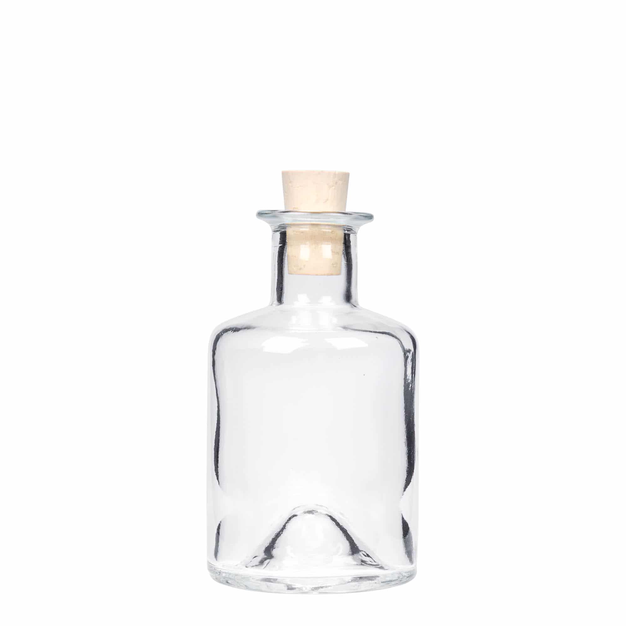 200 ml klaasist apteegipudel, sulgur: kork