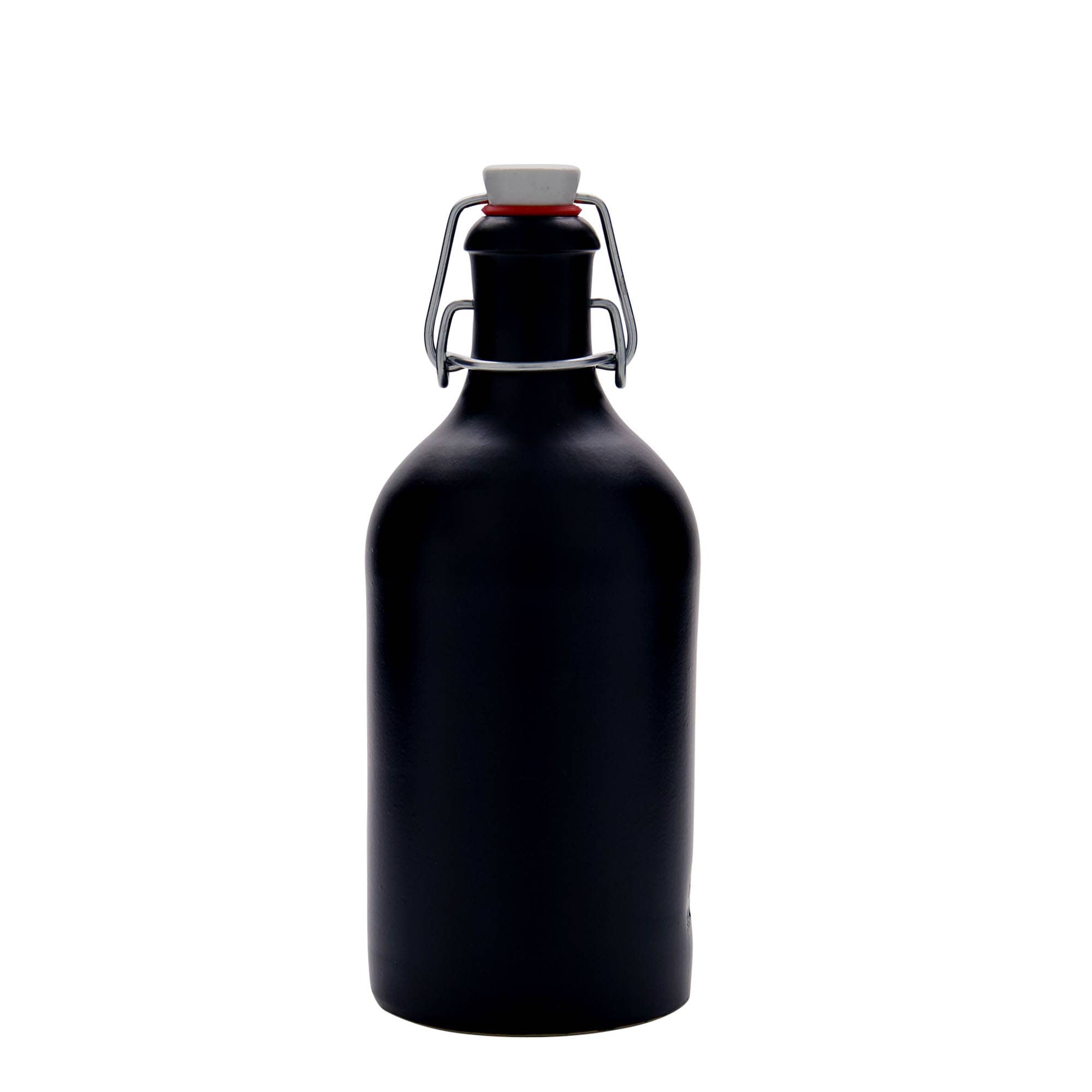 500 ml savipits, keraamiline, must, ava: klambriga sulgur