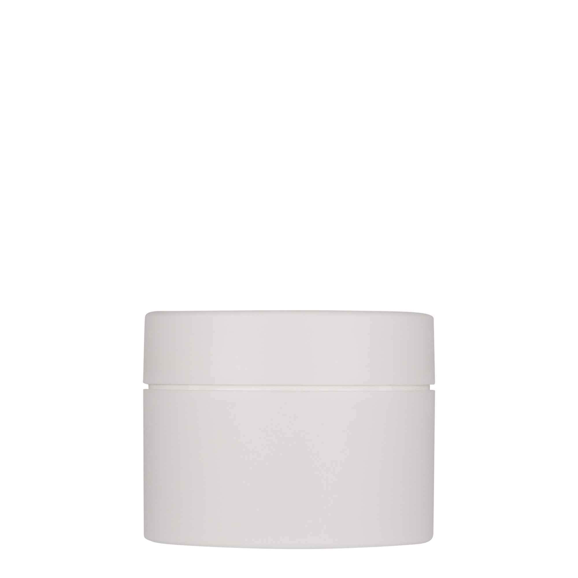 150 ml plasttoos 'Antonella', PP, valge, sulgur: keeratav kaas