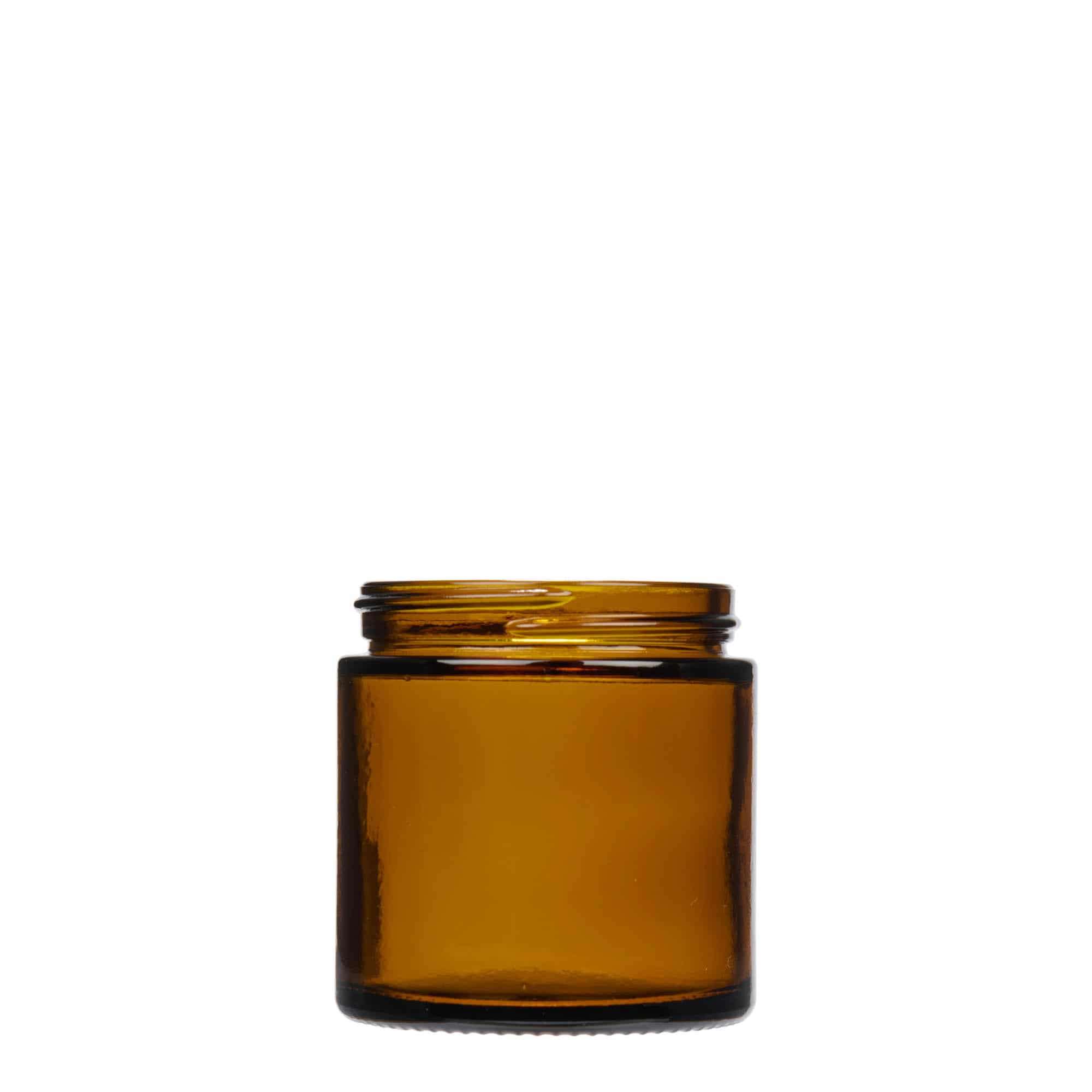 120 ml kosmeetikapurk 'Brown Line', klaas, pruun, sulgur: keeratav kork 120 ml kosmeetikapurk 'Brown Line', klaas, pruun, sulgur: keeratav kork