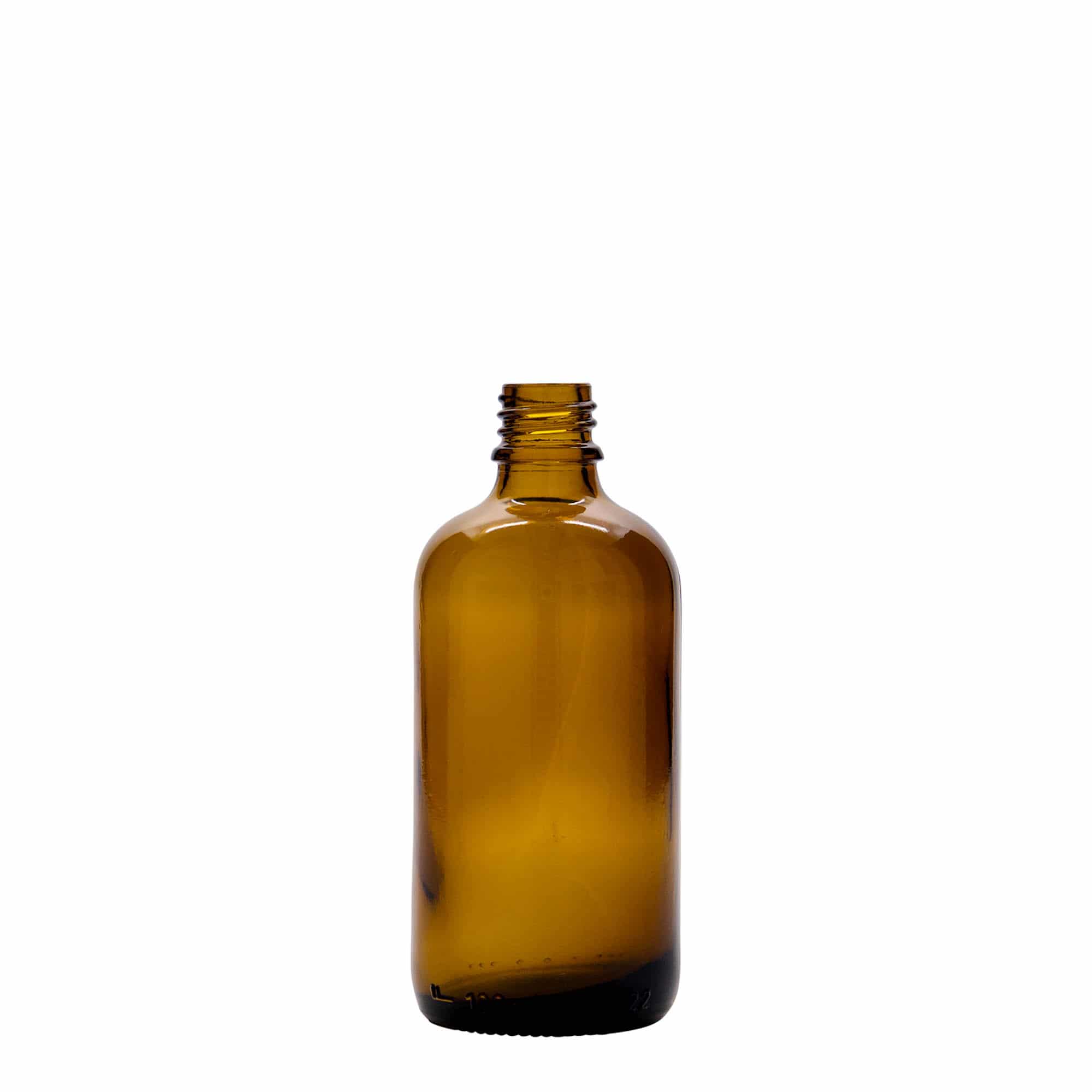 100 ml rohupudel vedelikupumbaga, klaas, pruun, sulgur: DIN 18