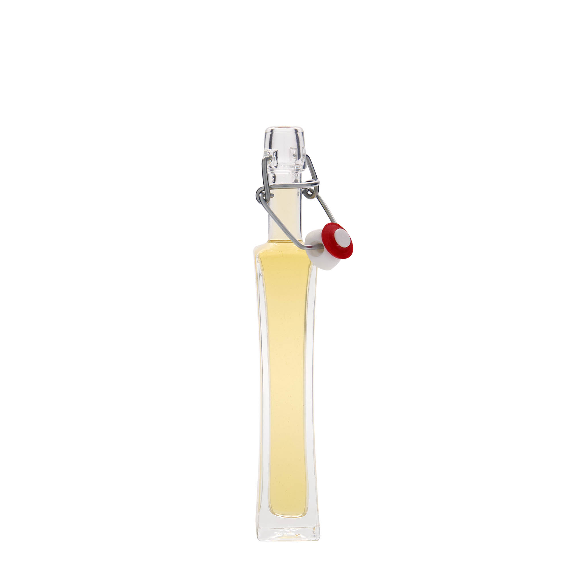 40 ml klaaspudel 'Koko', ruudukujuline, sulgur: traatkork