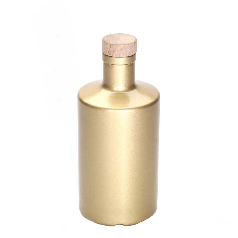 500 ml klaaspudel 'Caroline', kuldne, ava: kork