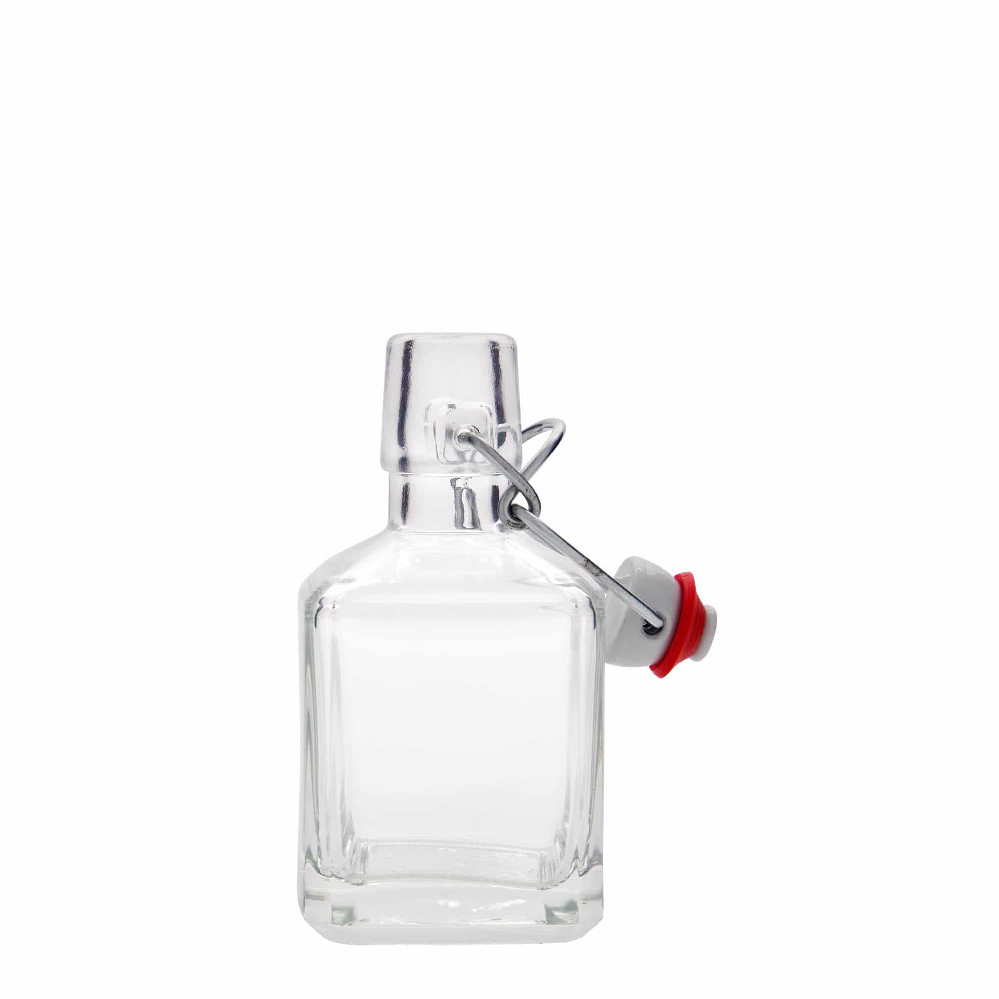 200 ml klaaspudel 'Kubica', ruudukujuline, sulgur: traatkork 200 ml klaaspudel 'Kubica', ruudukujuline, sulgur: traatkork