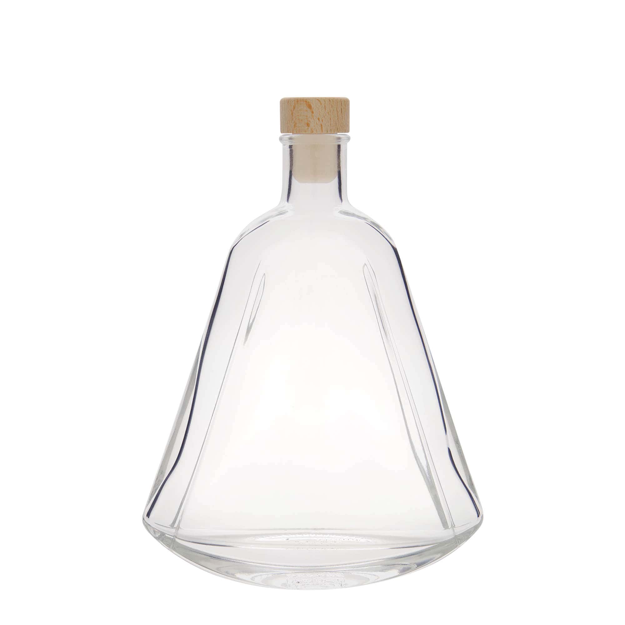 350 ml klaaspudel 'Maurizio', ovaalne, sulgur: kork