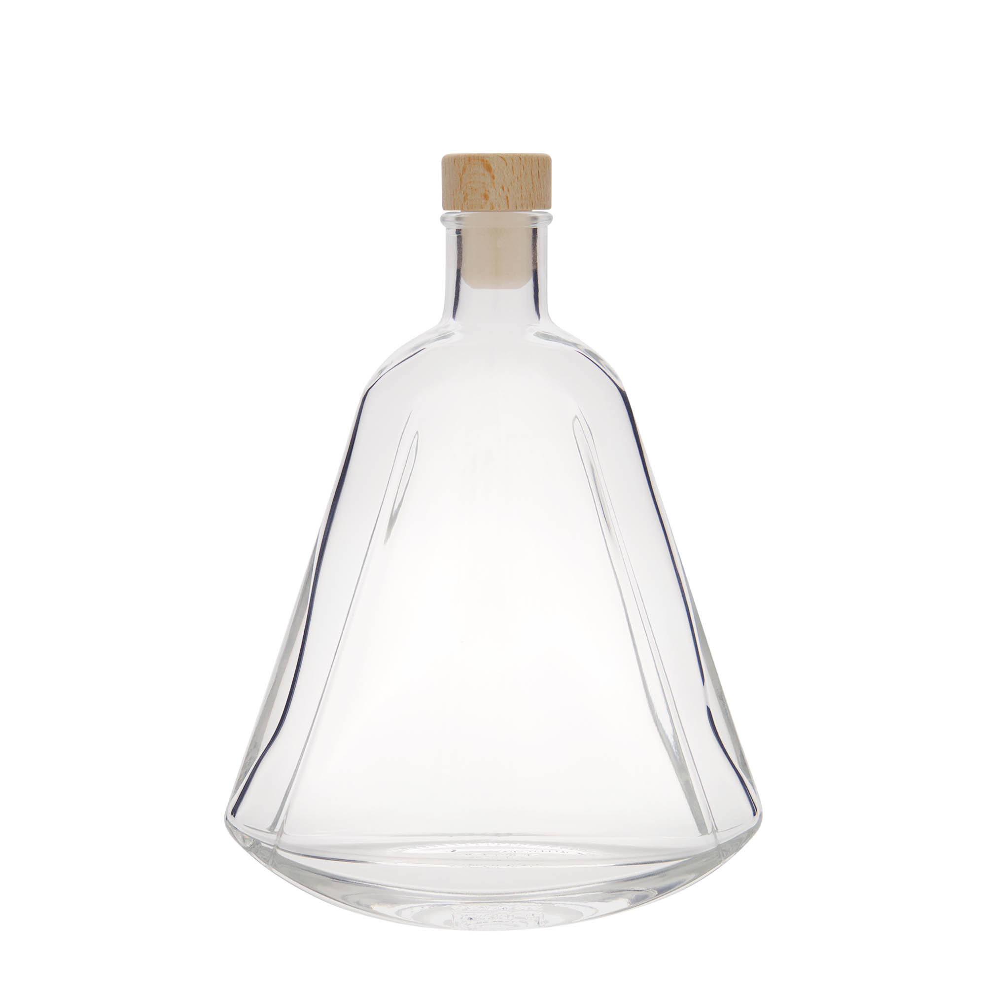 350 ml klaaspudel 'Maurizio', ovaalne, suuava: kork