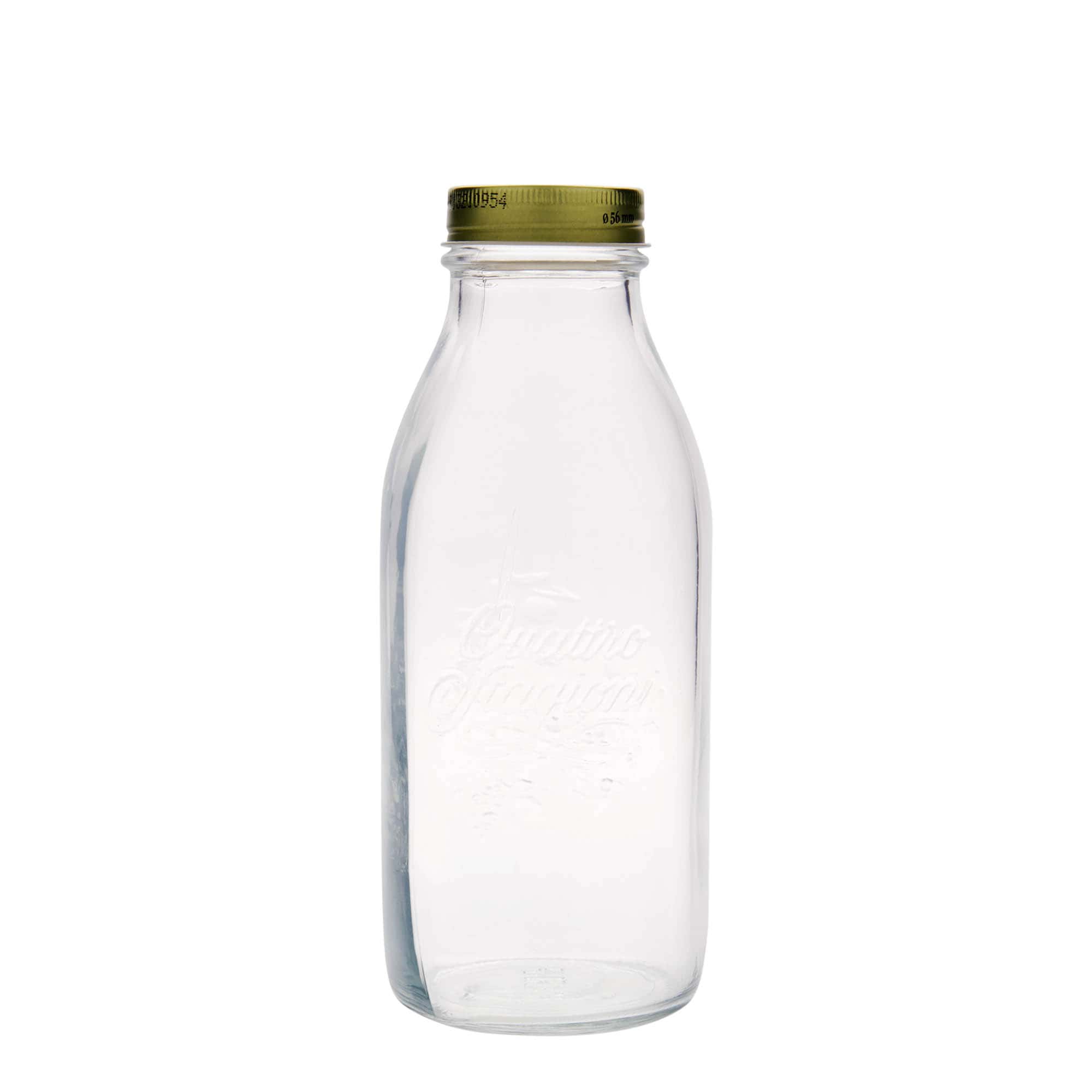 1.000 ml klaaspudel 'Quattro Stagioni', suu: kruvikork