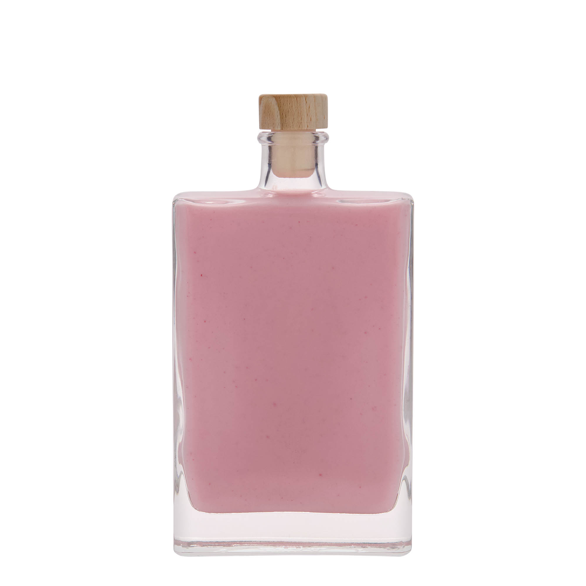 350 ml klaaspudel 'Julia', ristkülikukujuline, sulgur: kork
