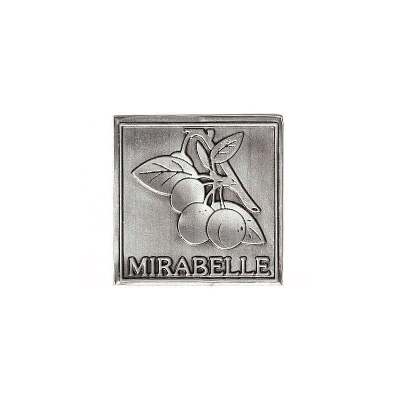 Tinasilt 'Mirabell', ruudukujuline, metall, hõbedane