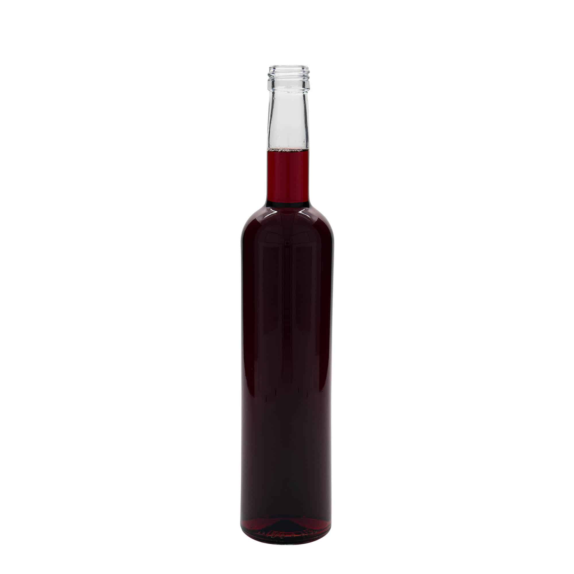 500 ml klaaspudel 'Bordeaux', sulgur: PP 28