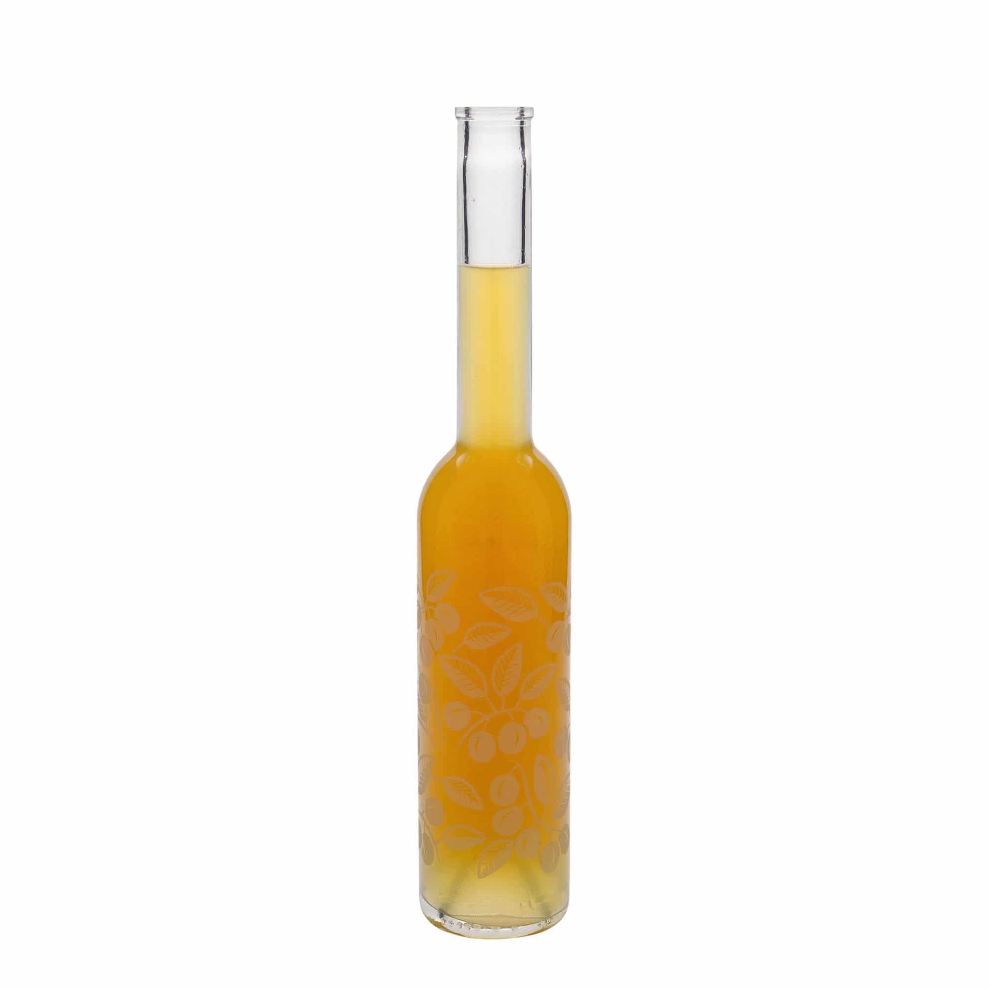 350 ml klaaspudel „Opera“, motiiv: Mirabellid, avale: kork