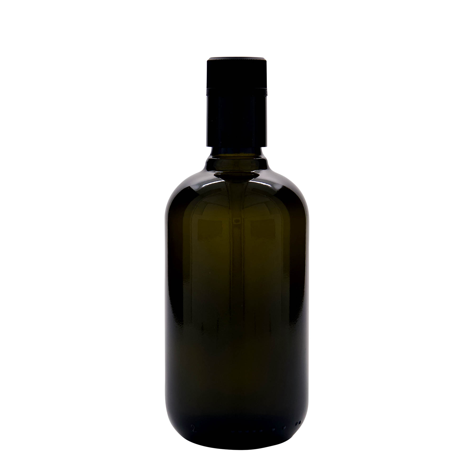 500 ml äädika-/õlipudel 'Biolio', klaas antiikroheline, suuava: DOP