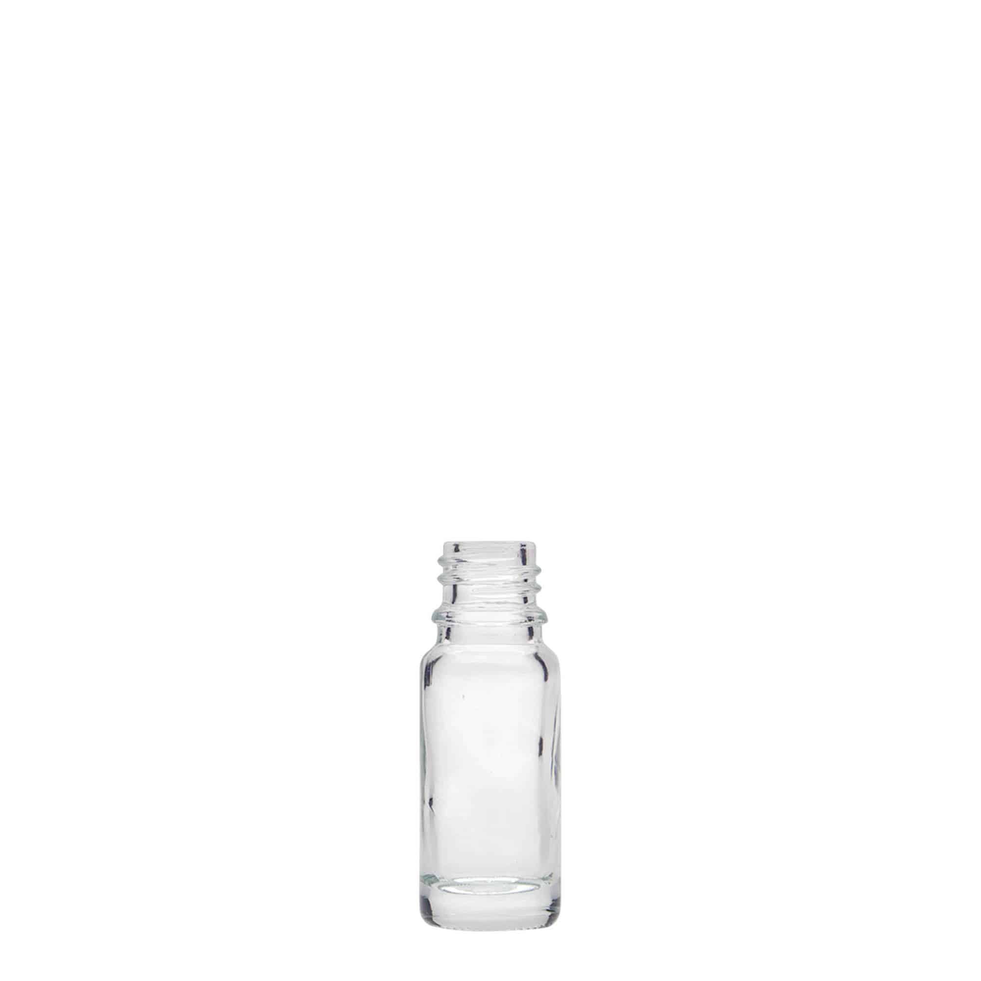 10 ml meditsiinipudel, klaas, avale: DIN 18