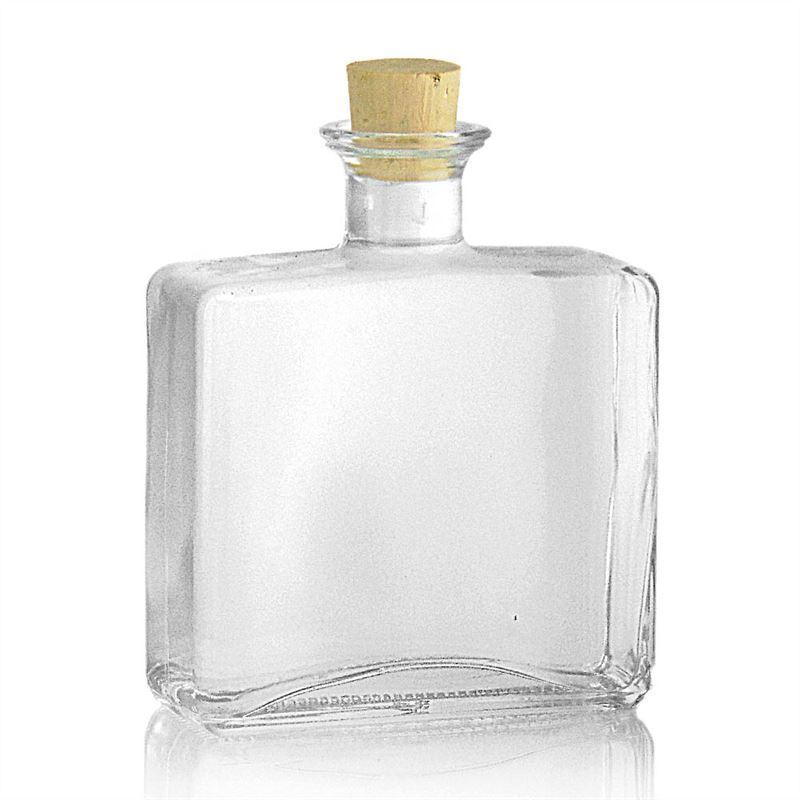 500 ml klaaspudel 'Julia', ristkülikukujuline, sulgur: kork 500 ml klaaspudel 'Julia', ristkülikukujuline, sulgur: kork