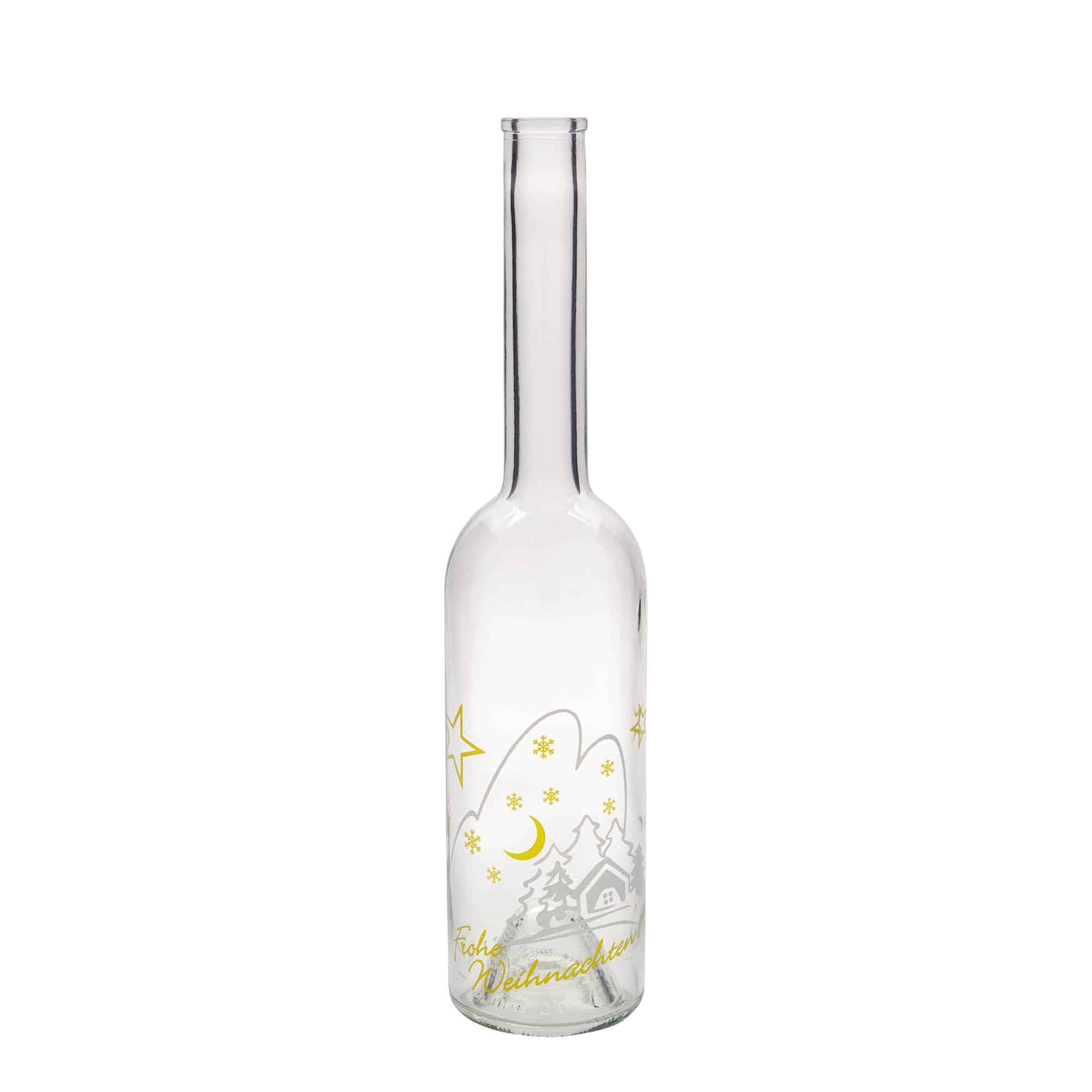 500 ml klaaspudel 'Opera', motiiv: jõuluidüll, sulgur: kork 500 ml klaaspudel 'Opera', motiiv: jõuluidüll, sulgur: kork