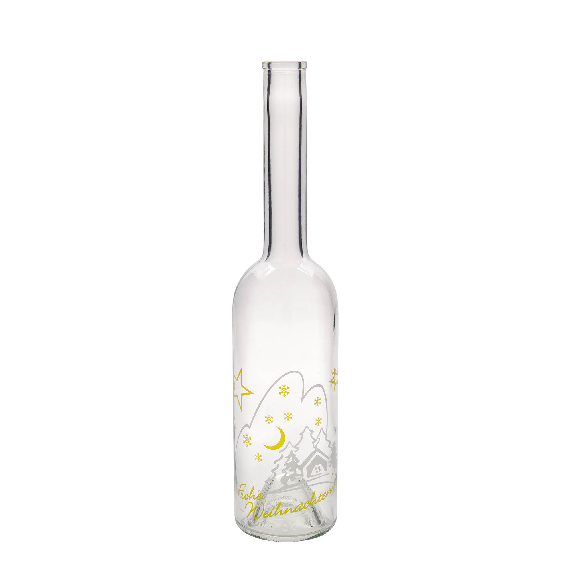 500 ml klaaspudel 'Opera', motiiv: jõuluidüll, suuava: kork