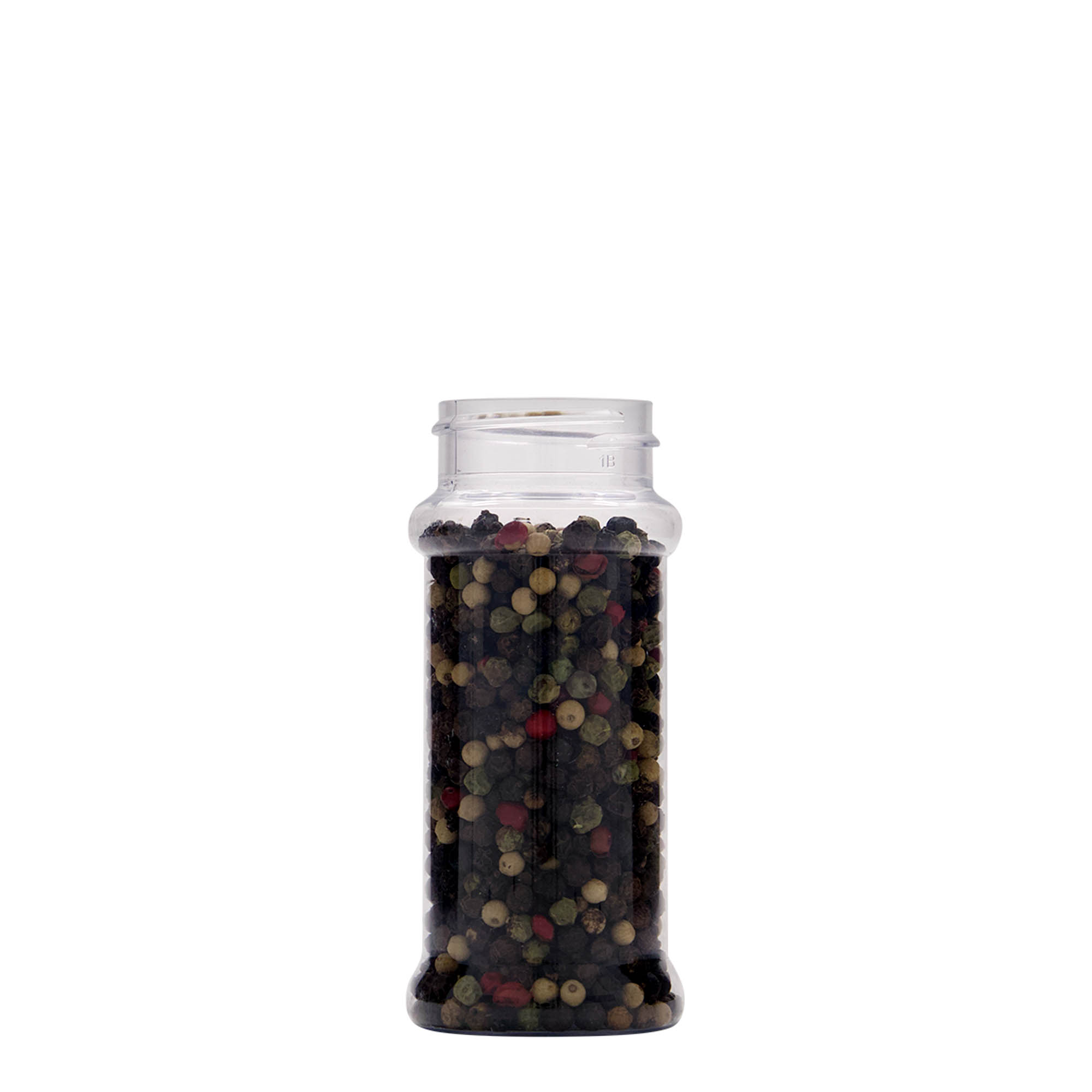 100 ml PET-vürtsitoos, plast, sulgur:  38/400