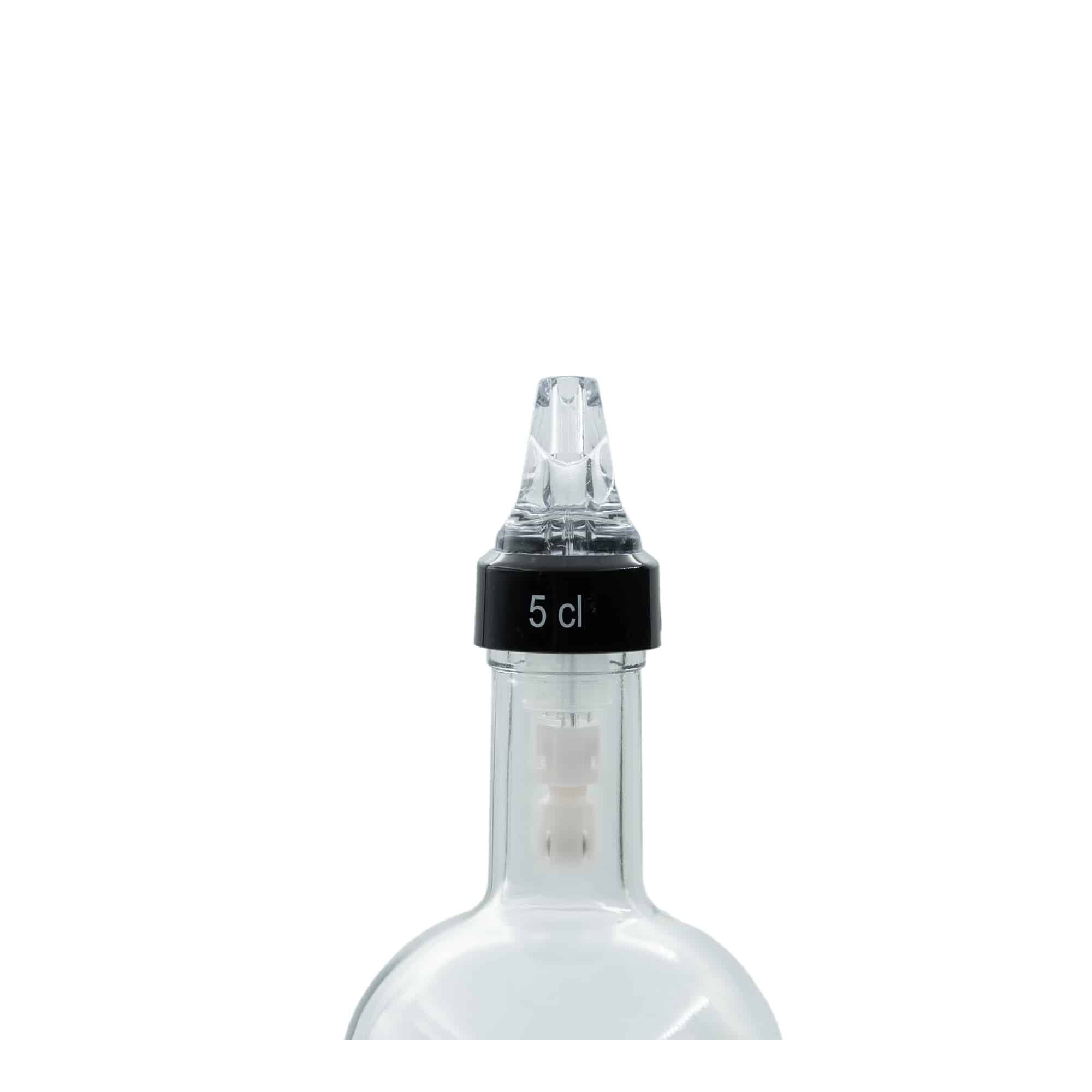 Dooserdusotsik 'Auto Pour' 5 cl, PE-plast, läbipaistev