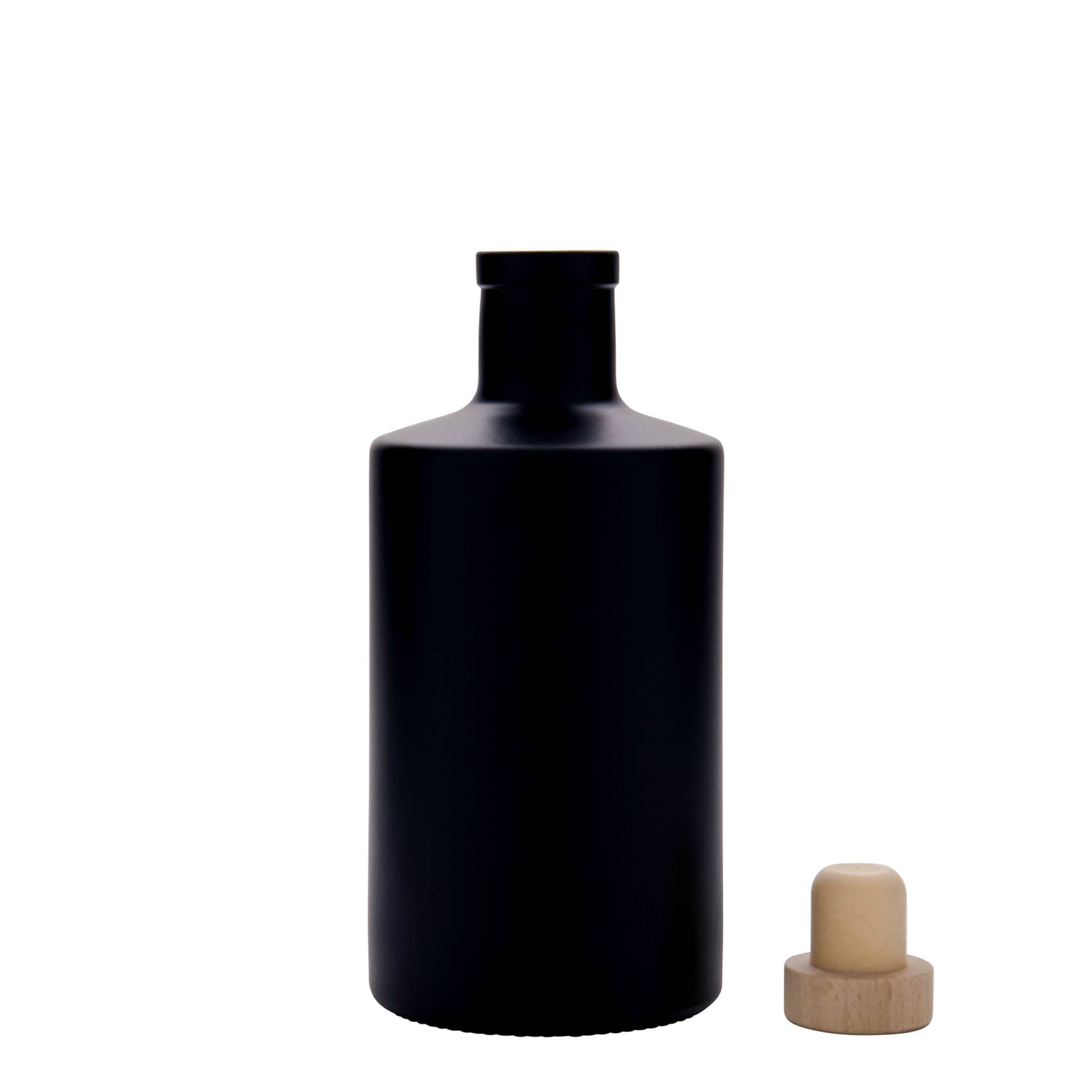 500 ml klaaspudel 'Caroline', must, suuava: kork