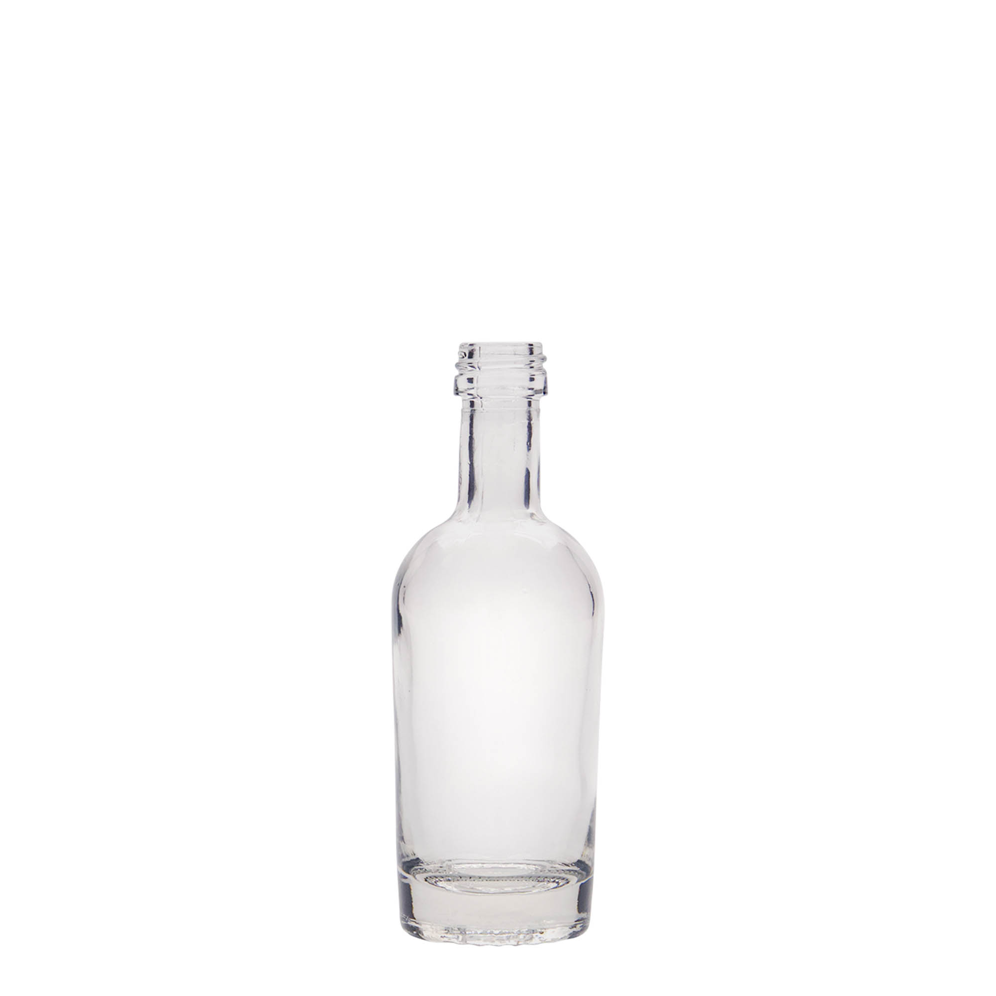 50 ml klaaspudel 'Pepe', suu: PP 18 50 ml klaaspudel 'Pepe', suu: PP 18