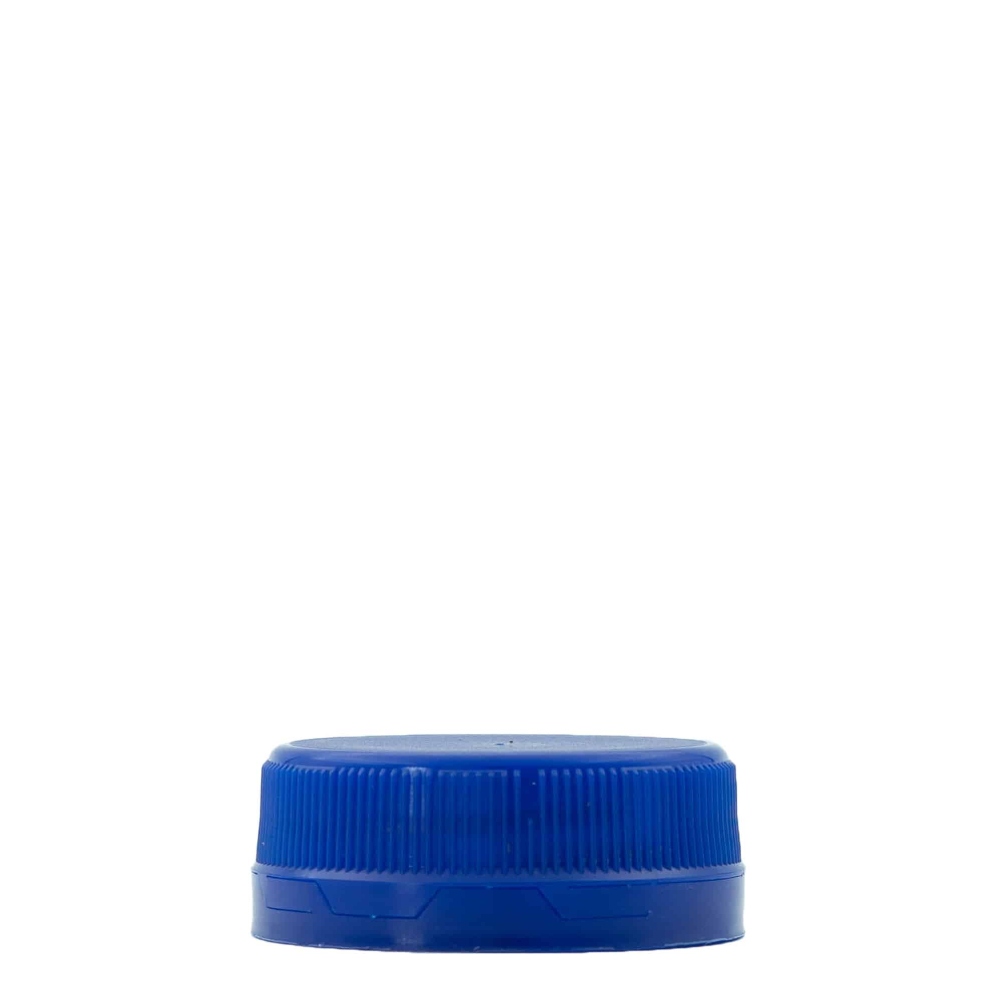 Keeratav kork kahe algusega keermega, PE-plast, sinine, sulguri tüüp: PET 38 mm
