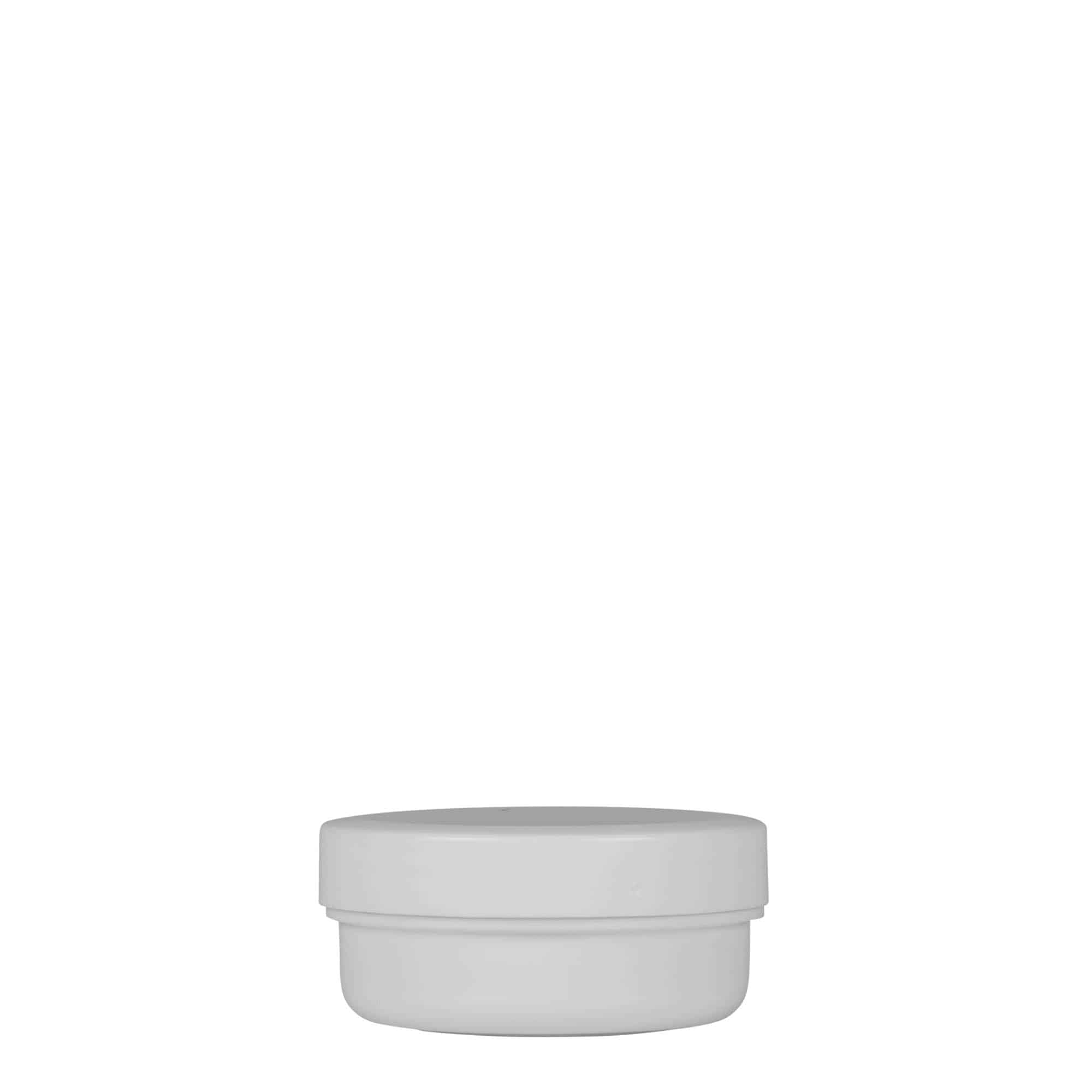 12 ml plasttoos 'White Line', PP, valge, sulgur: keeratav kaas