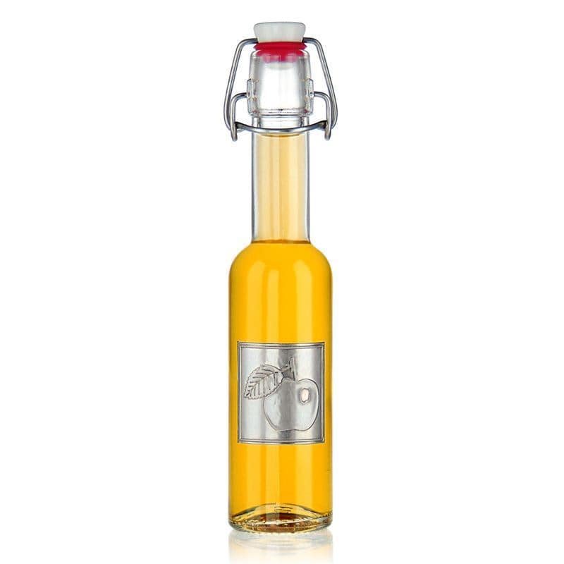 Tin silt 'Õun', ruudukujuline, metall, hõbedane