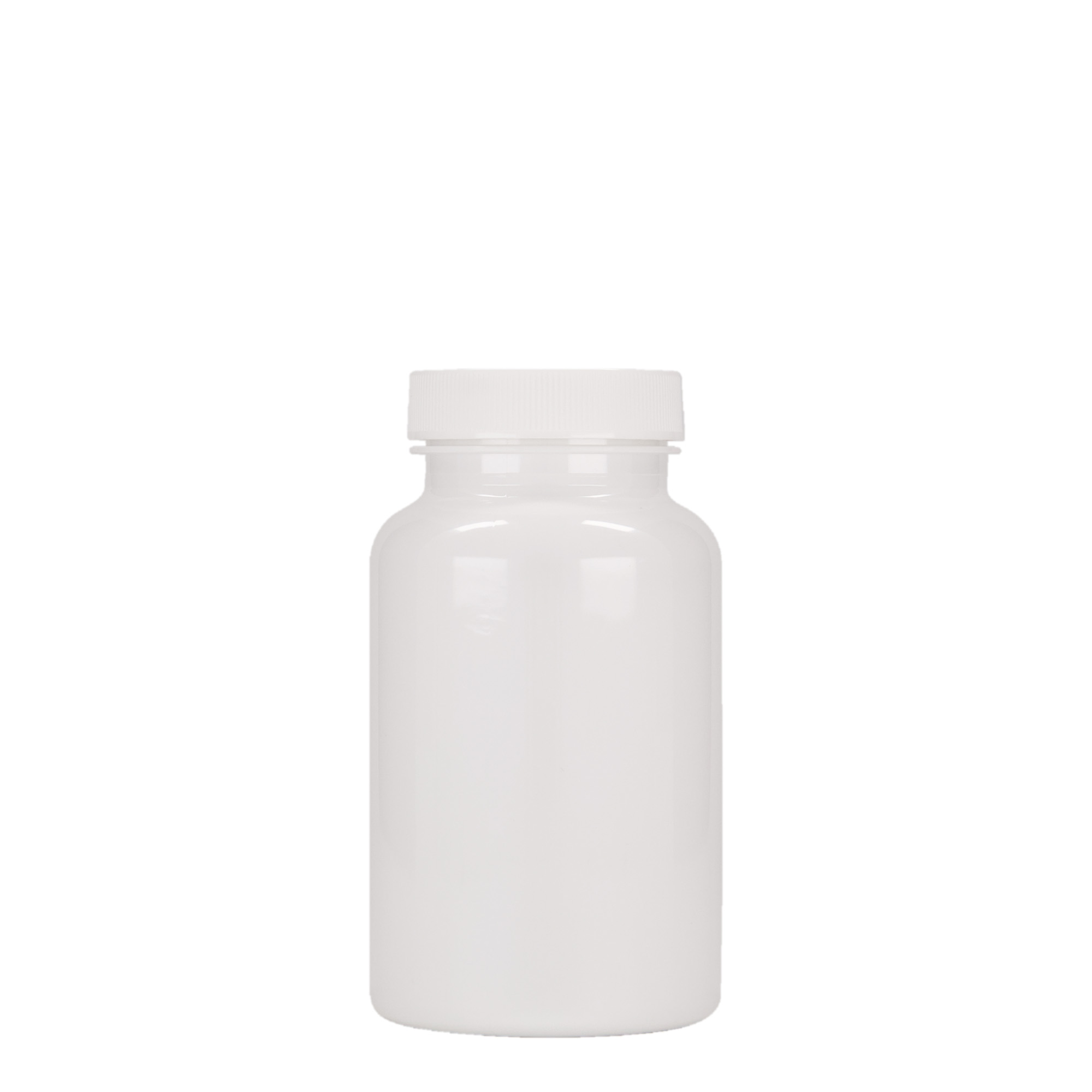 200 ml PET-purk, plastik, valge, avaus: 45/400
