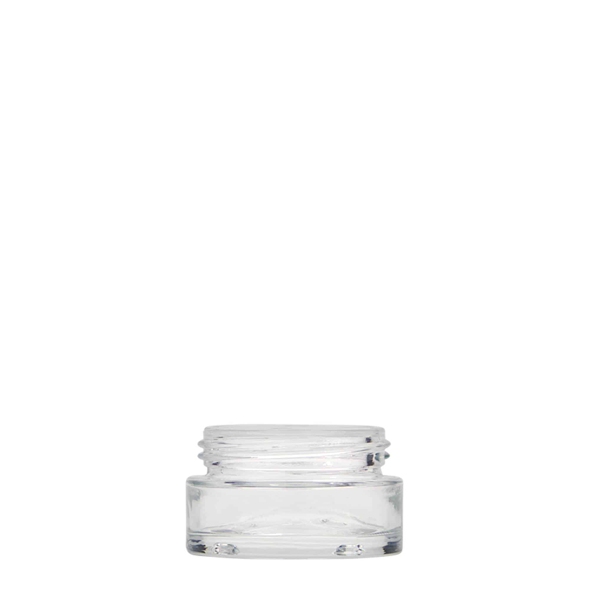 15 ml kosmeetikapurk 'Clear Edition', klaas, sulgur: keeratav kaas 15 ml kosmeetikapurk 'Clear Edition', klaas, sulgur: keeratav kaas