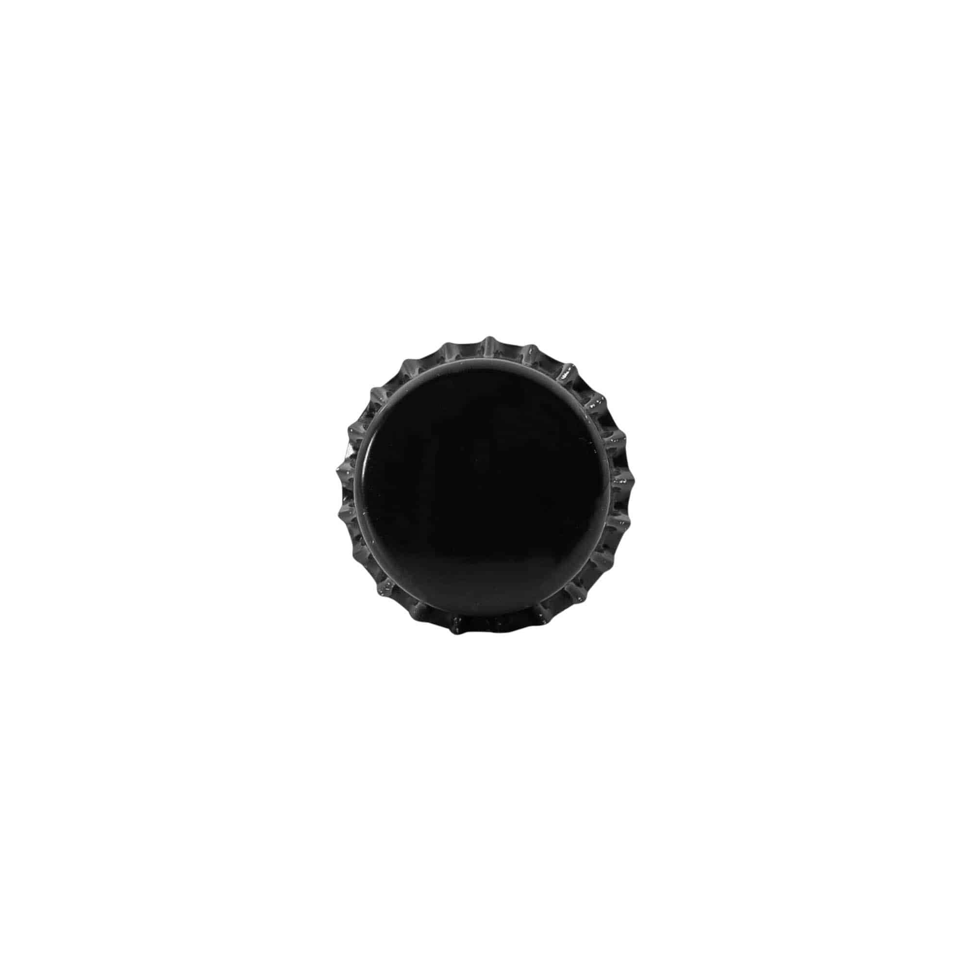 Kroonkork 26 mm, metall, must
