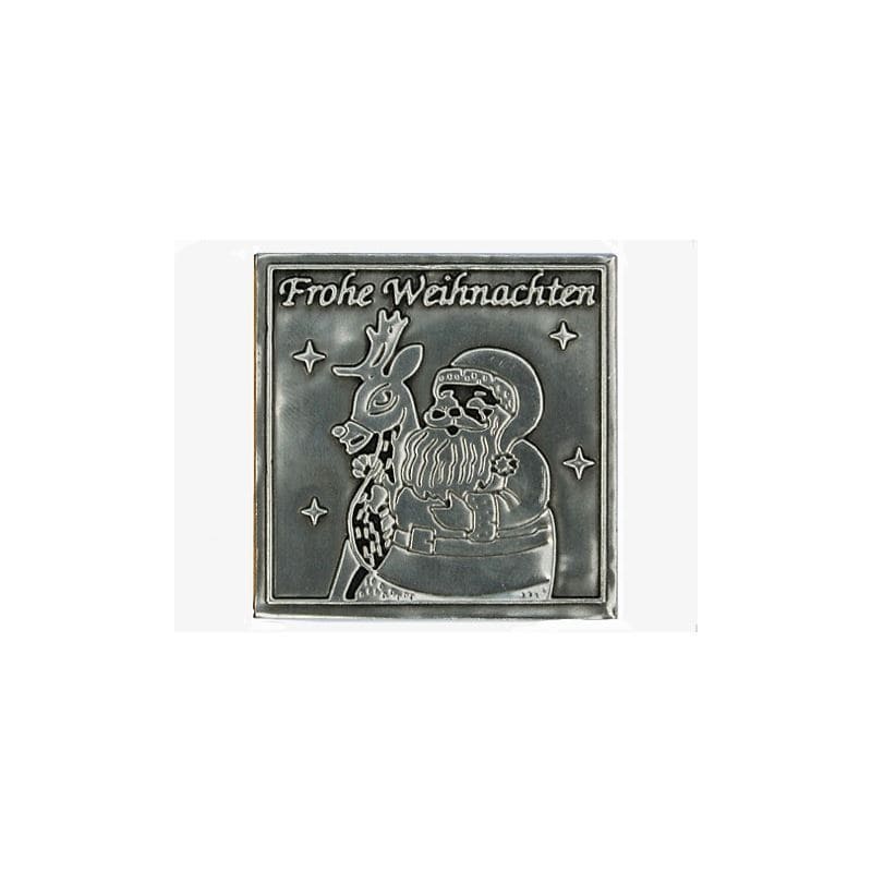 Tin silt „Häid jõule“, ruudukujuline, metall, hõbedane Tin silt „Häid jõule“, ruudukujuline, metall, hõbedane