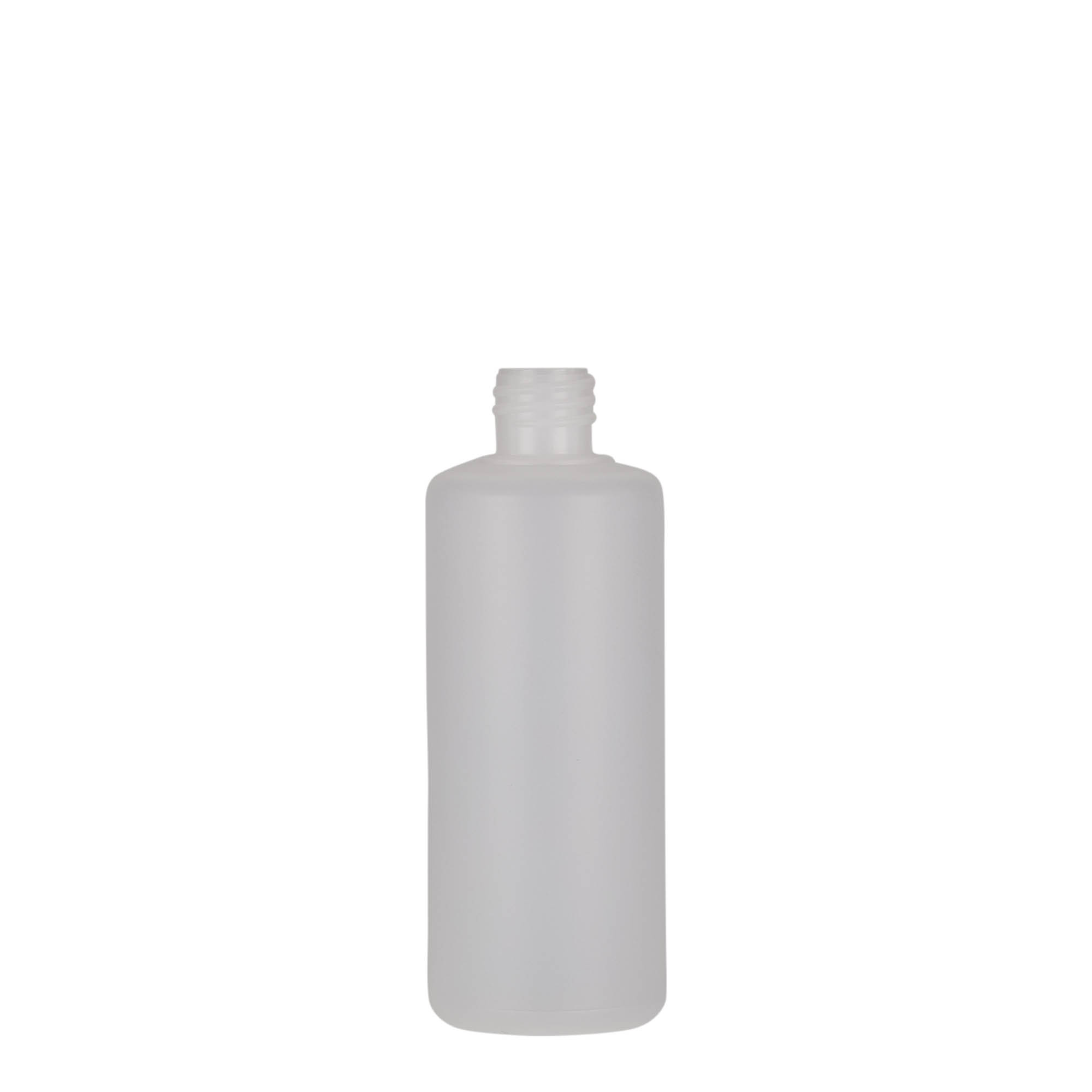 100 ml ümarpudel, PE-plastik, naturaalne, ava: kruvikork 100 ml ümarpudel, PE-plastik, naturaalne, ava: kruvikork