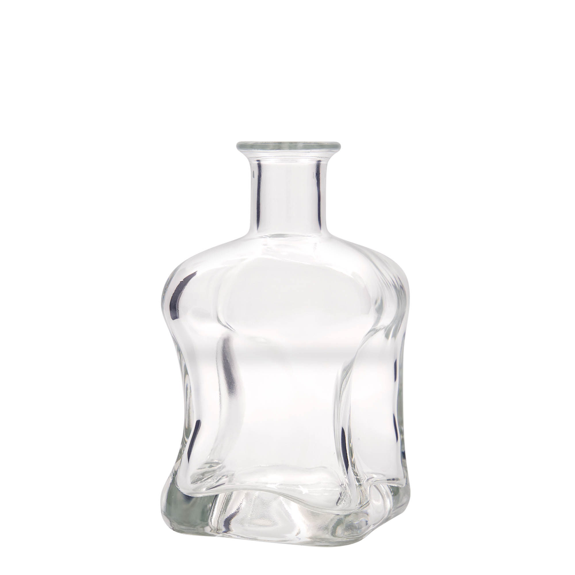 500 ml klaaspudel 'Dublin', nelinurkne, suu: kork