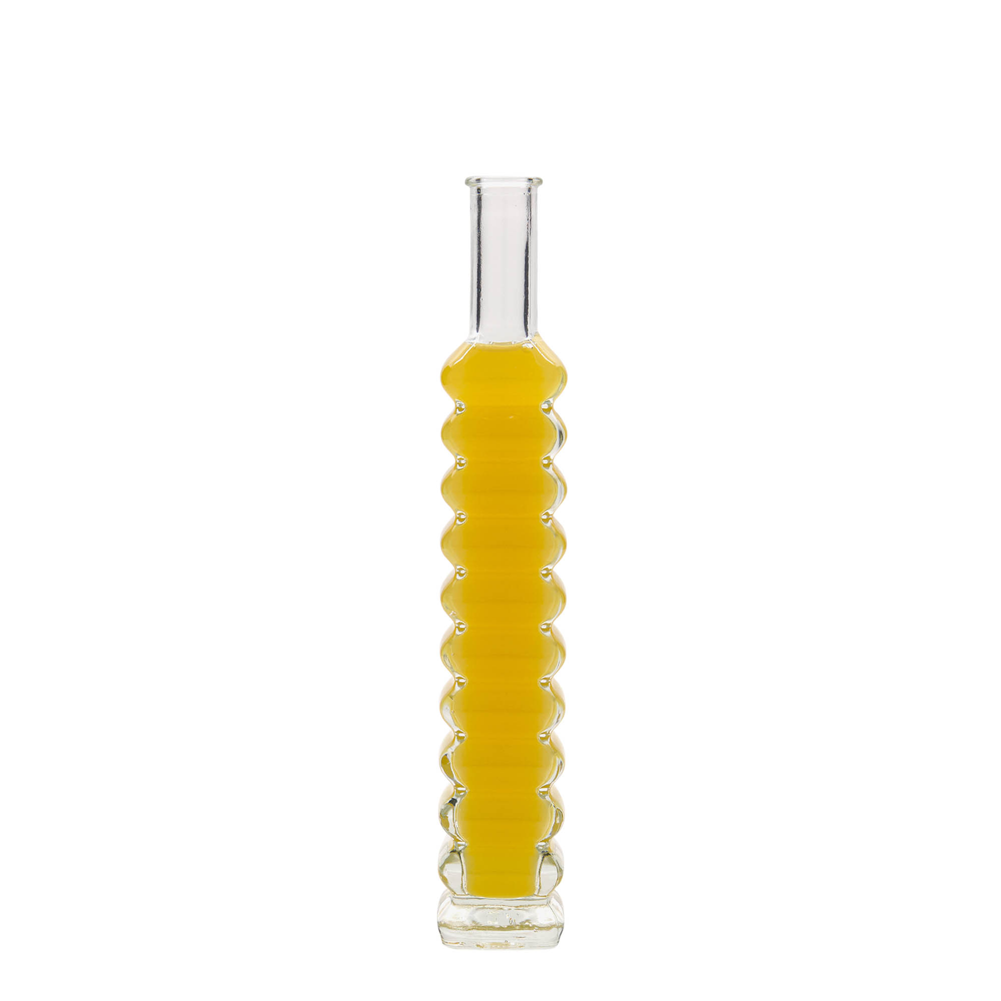 100 ml klaaspudel 'Roma', ruudukujuline, sulgur: kork