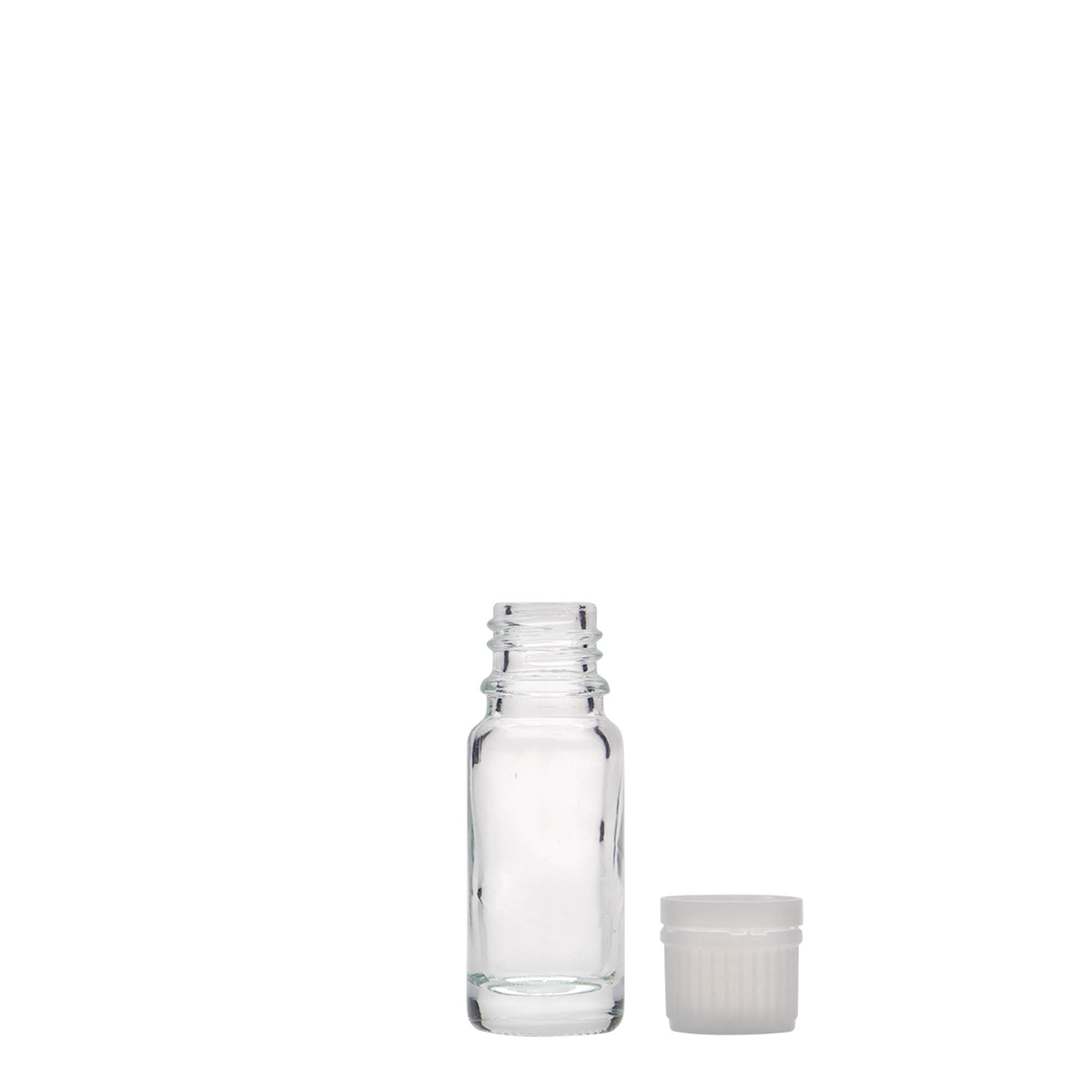 10 ml meditsiinipudel, klaas, ava: DIN 18