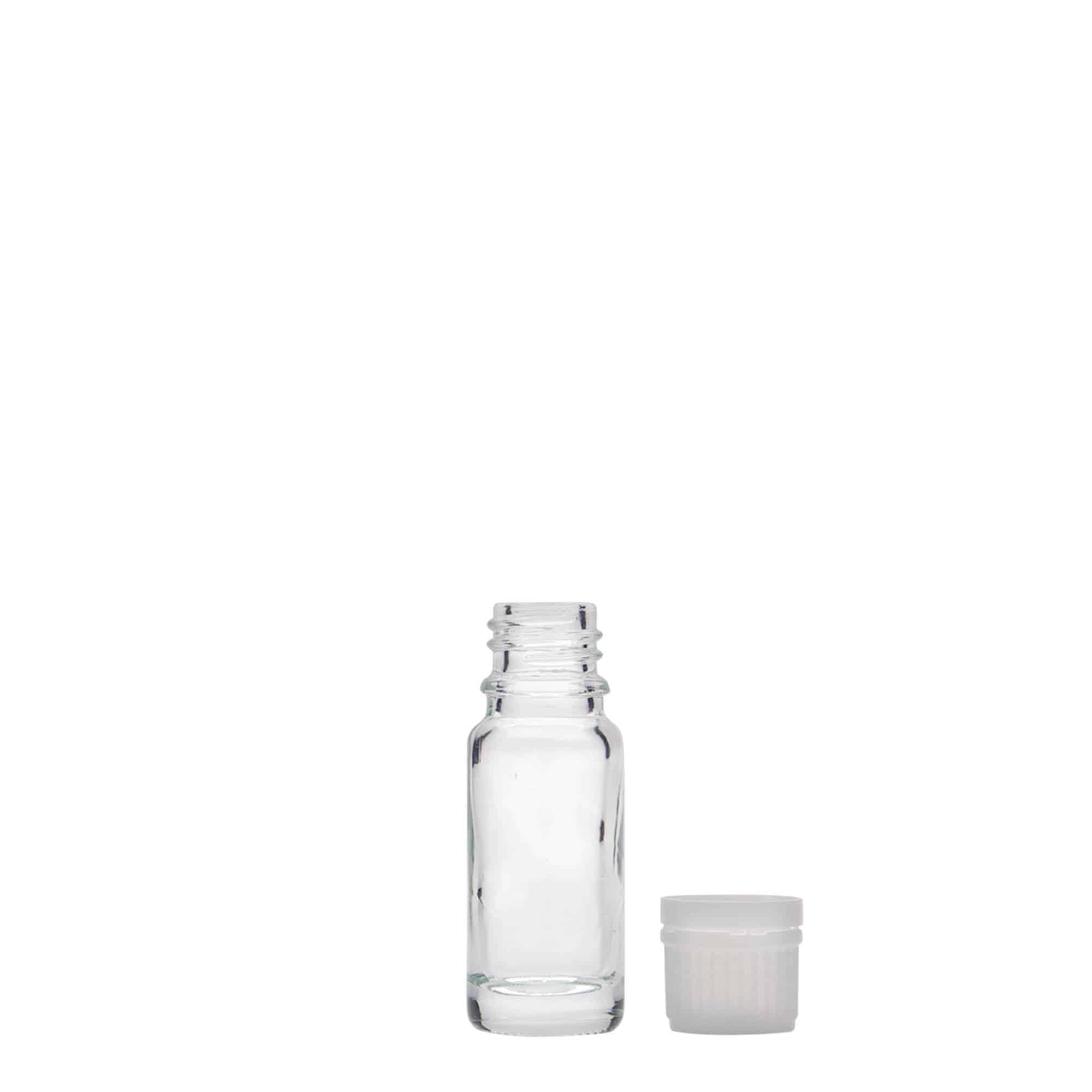 10 ml meditsiinipudel, klaas, avale: DIN 18