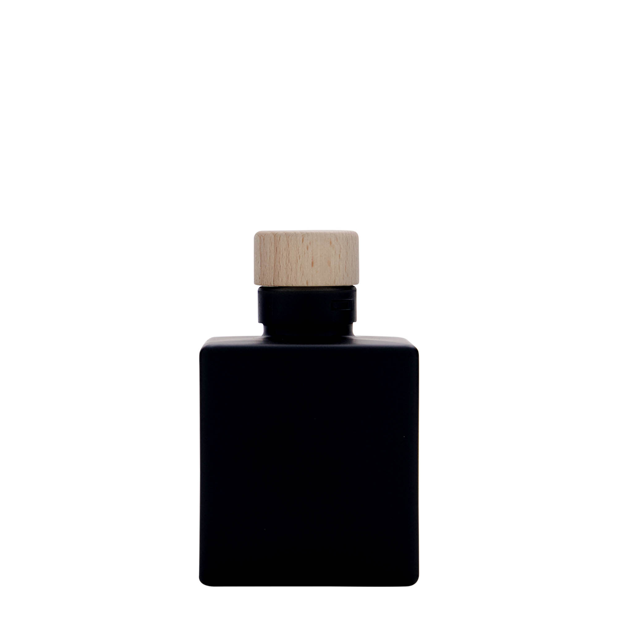 100 ml klaaspudel 'Cube', ruudukujuline, must, kael: kork 100 ml klaaspudel 'Cube', ruudukujuline, must, kael: kork