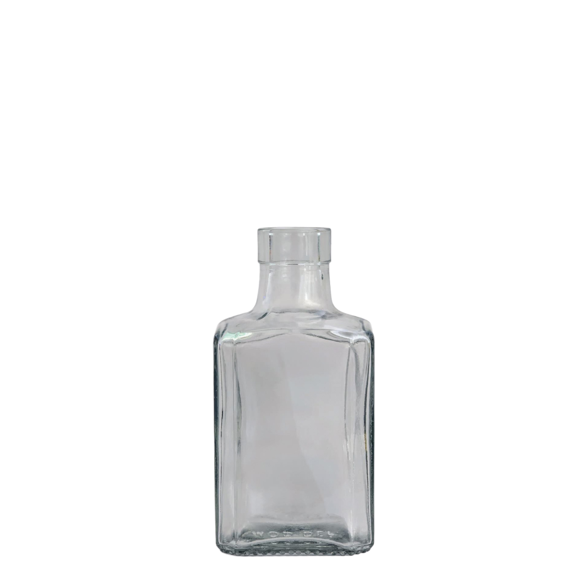 250 ml klaaspudel 'Decanter Quadro Oberband', ruudukujuline, ava: kork