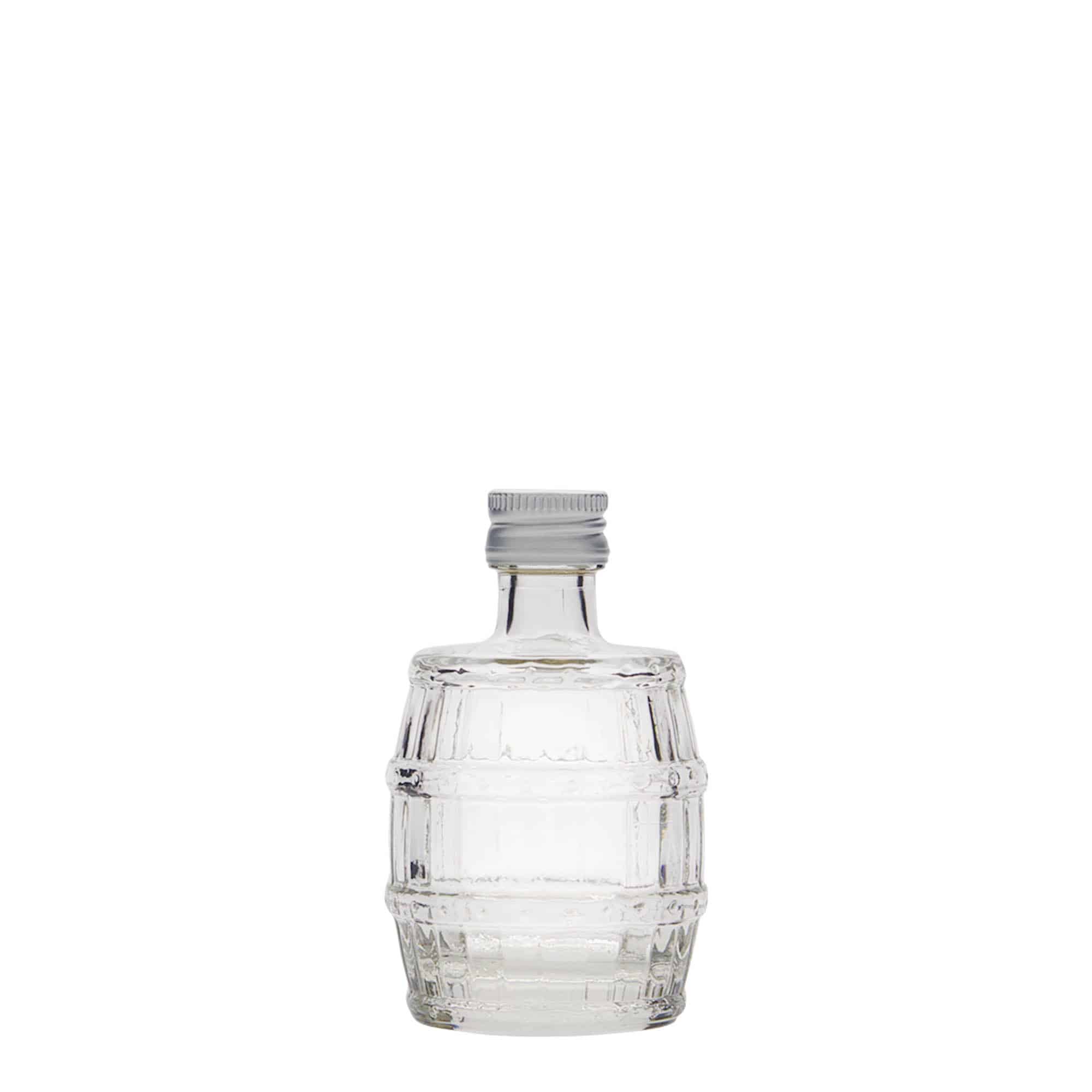 50 ml klaaspudel 'Vaat', sulgur: PP 18
