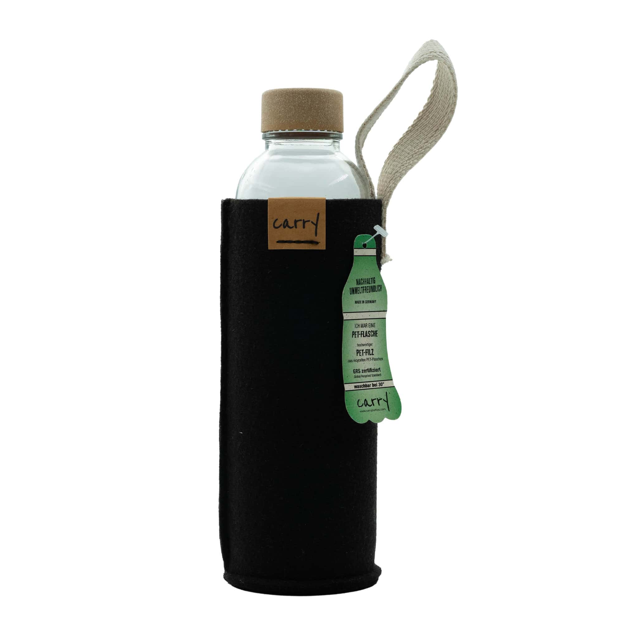 CARRY Sleeve, tekstiil, must
