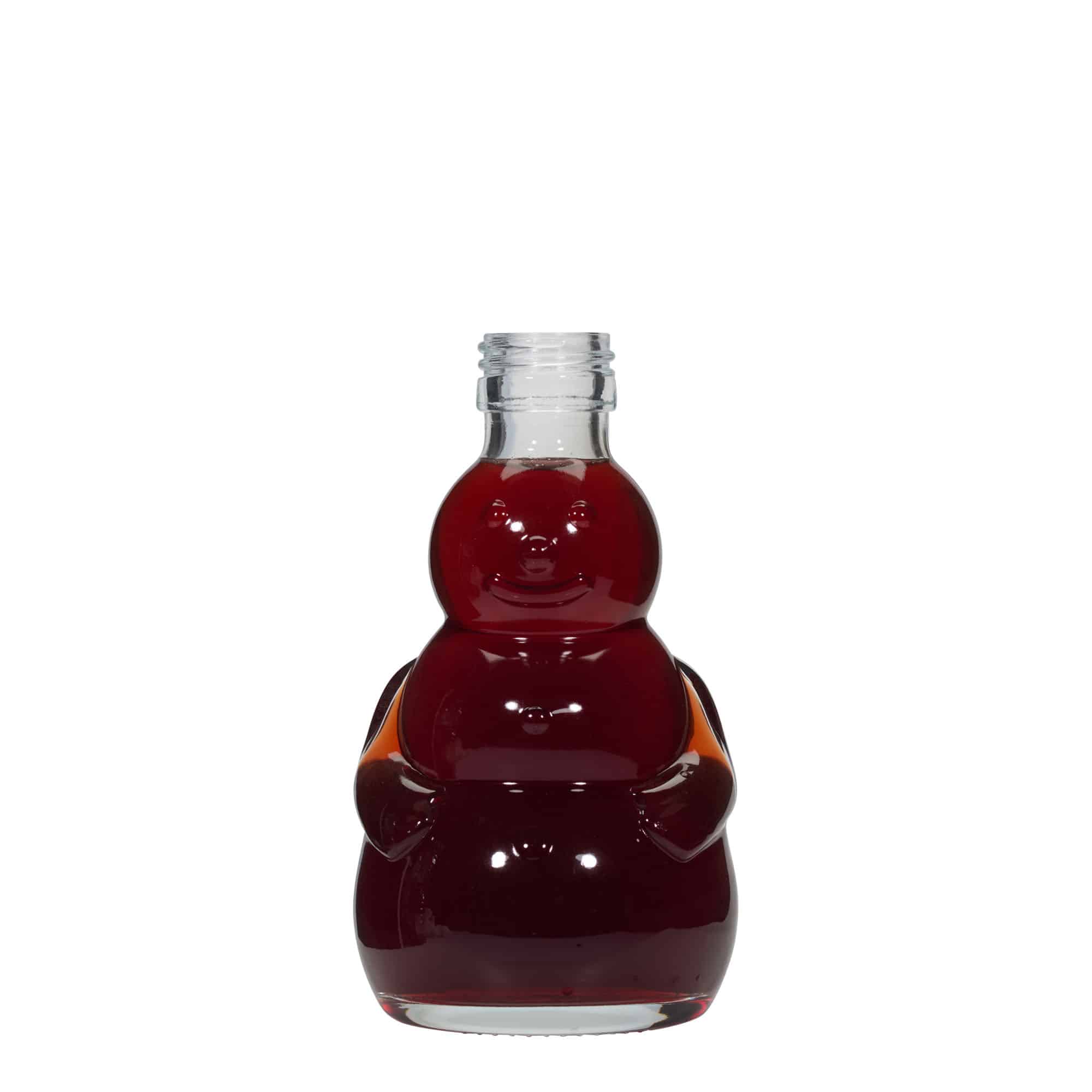 200 ml klaaspudel 'Lumiinimene', suu: PP 28