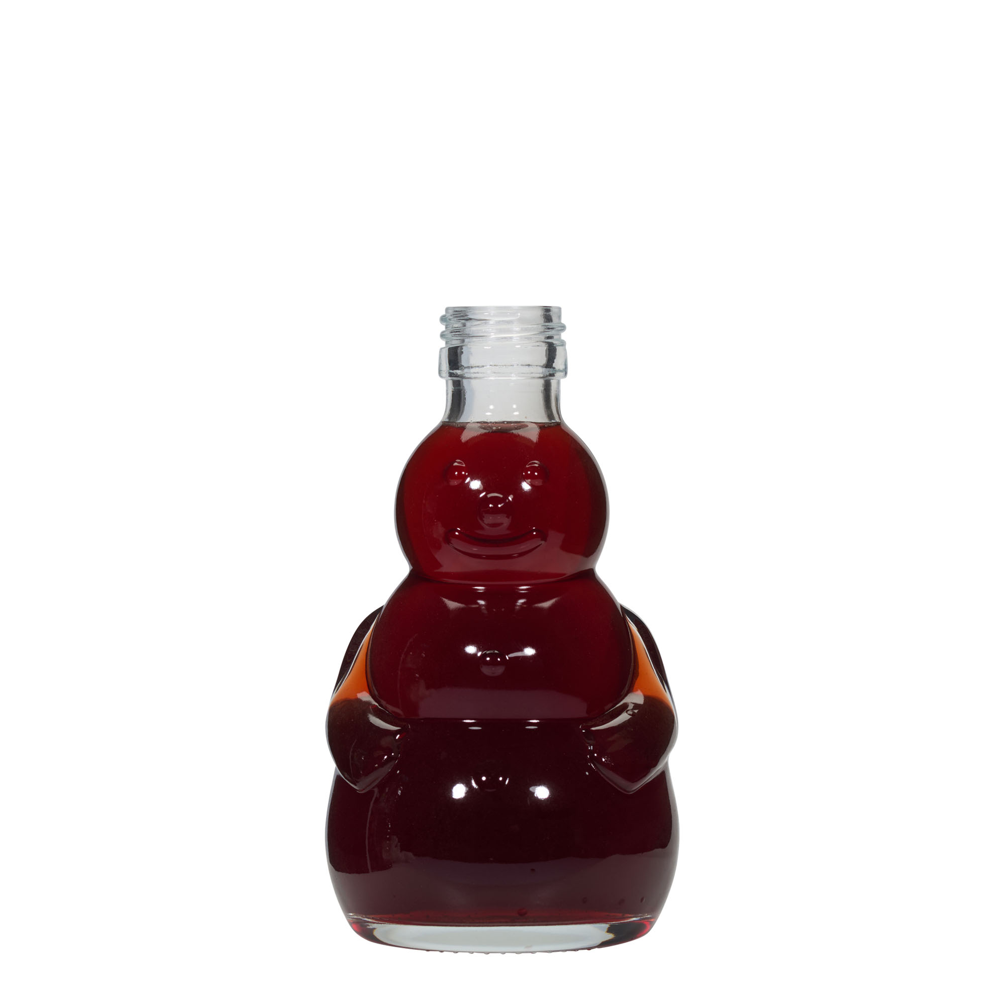 200 ml klaaspudel 'Lumememm', ava: PP 28