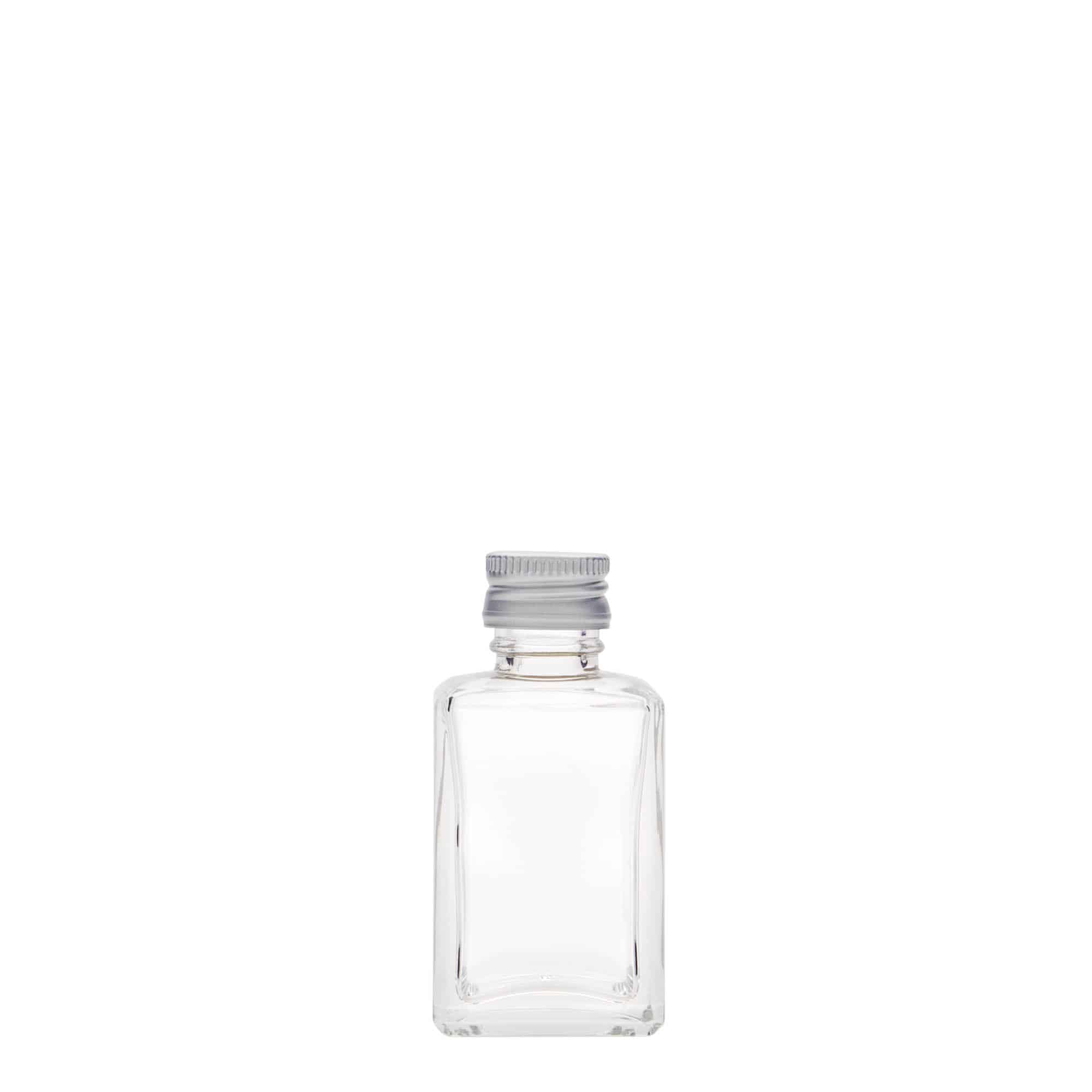 30 ml klaaspudel 'Tamme', ruudukujuline, sulgur: PP 18